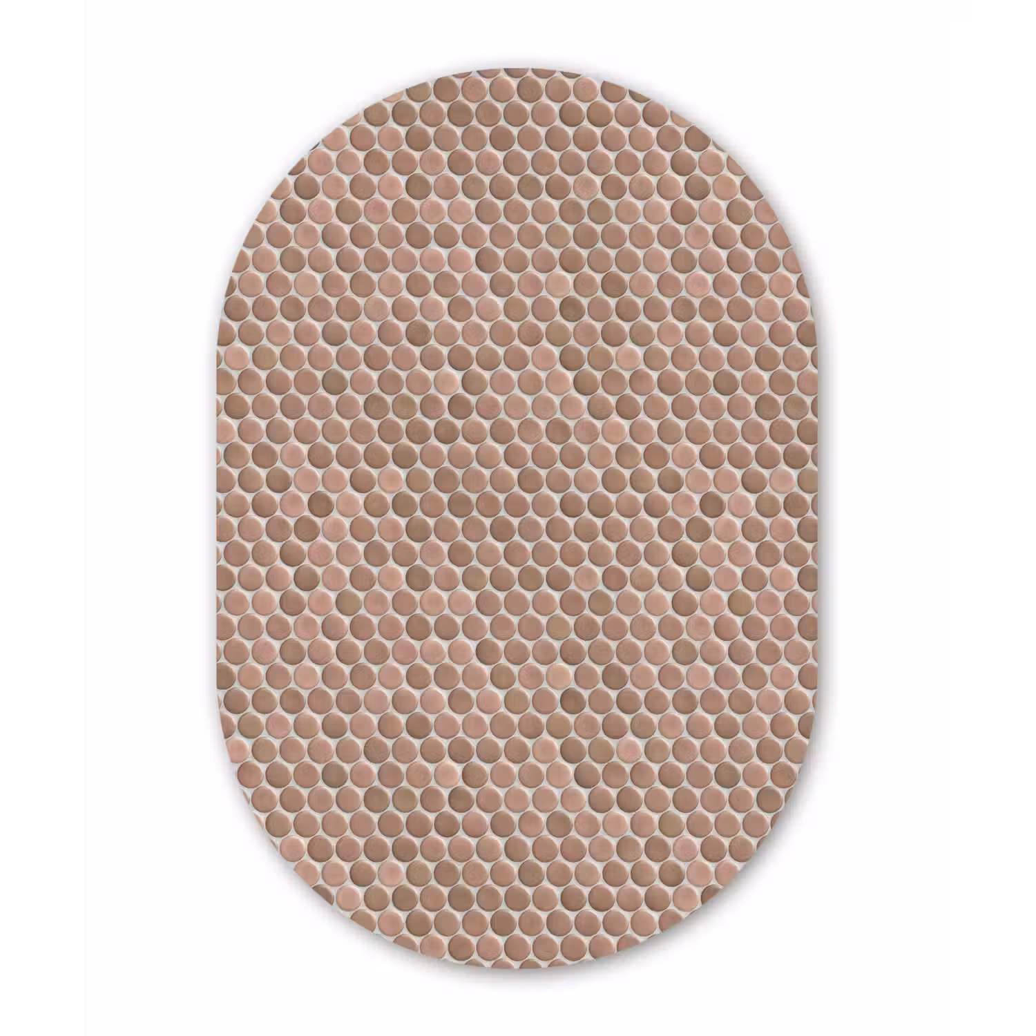 Penny - Mozaïek - Oudroze - Terracotta Wandcirkel Ovaal Aluminium middel 839 -3d