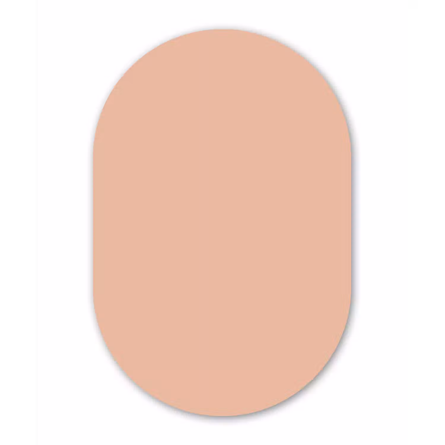 Blush - Terracotta - Nude Wandcirkel Ovaal Aluminium middel 839 -3d