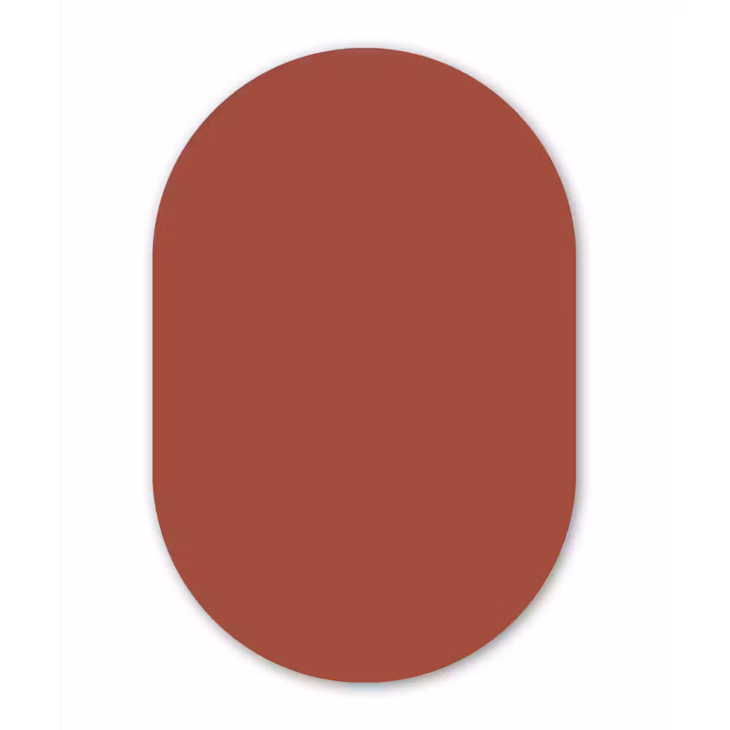 Rustic - Terracotta - Oranje Wandcirkel Ovaal Aluminium middel 839 -3d