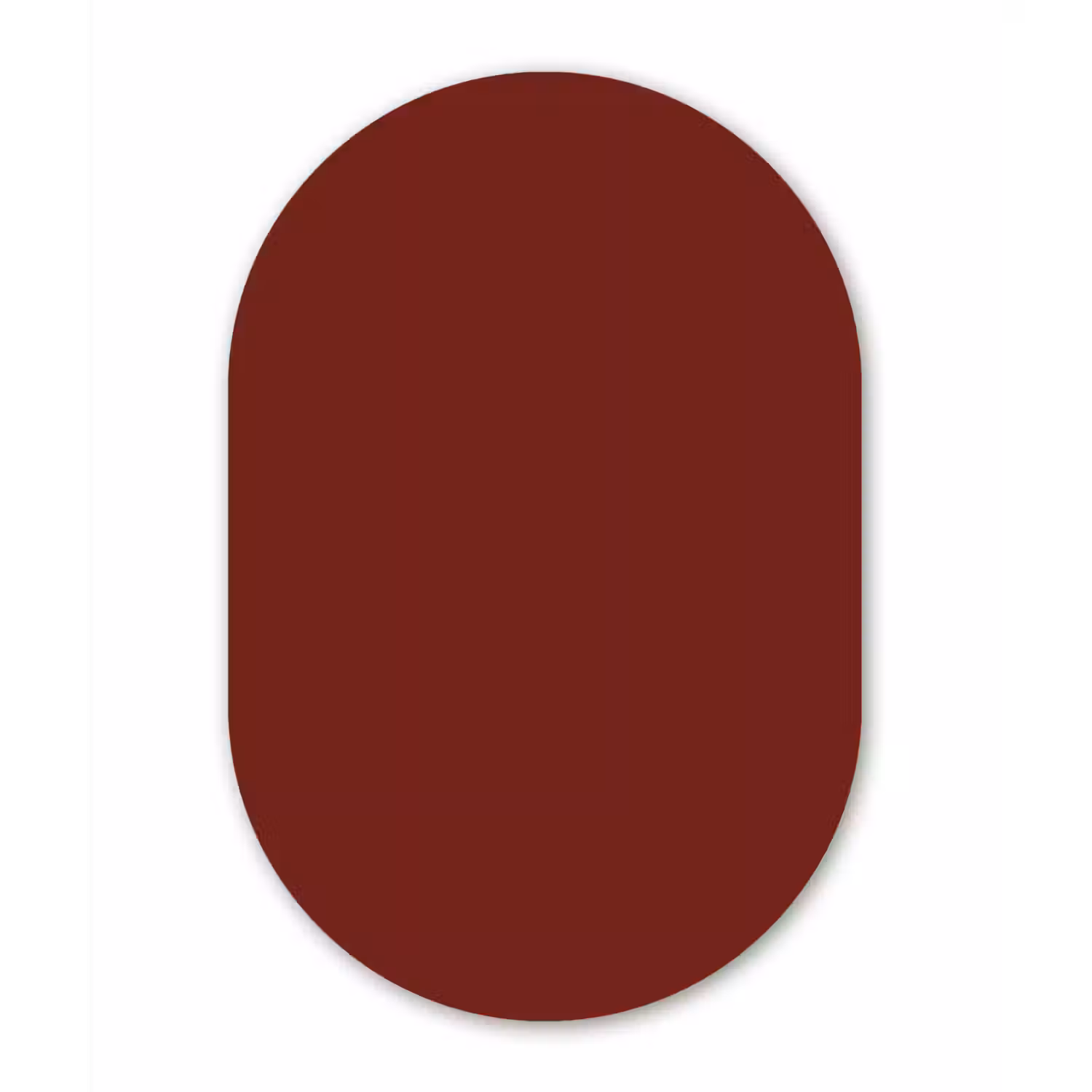 Rustic - Terracotta - Rood Wandcirkel Ovaal Aluminium middel 839 -3d