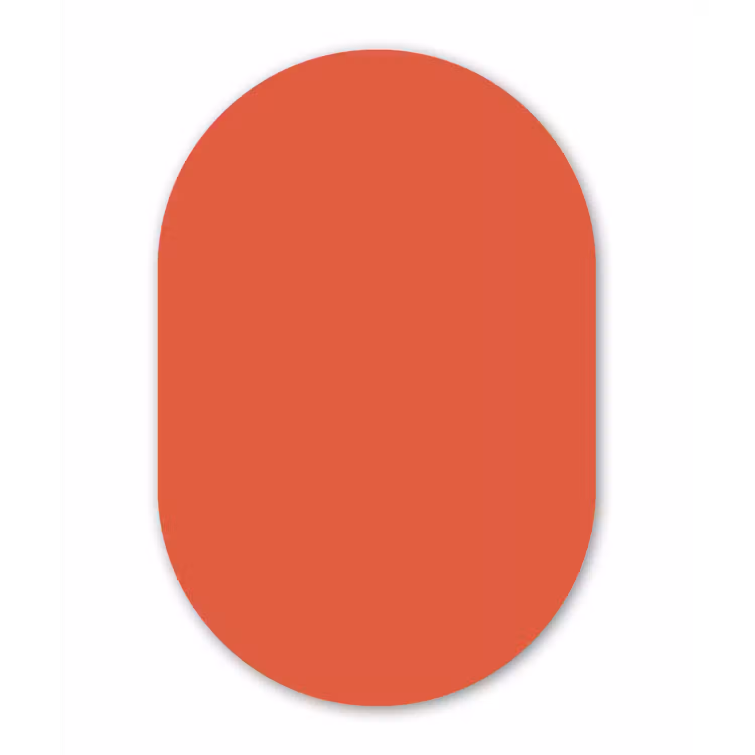 Rustic - Clay - Oranje Wandcirkel Ovaal Aluminium middel 839 -3d