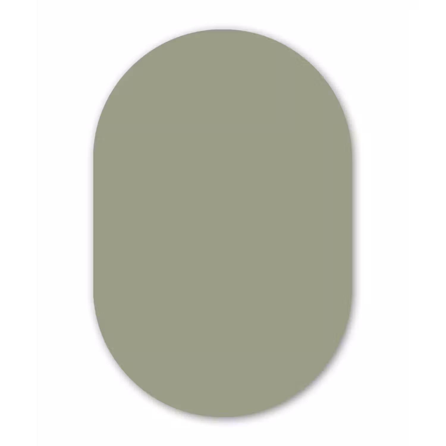 Sage - Mist - Groen Wandcirkel Ovaal Aluminium middel 839 -3d