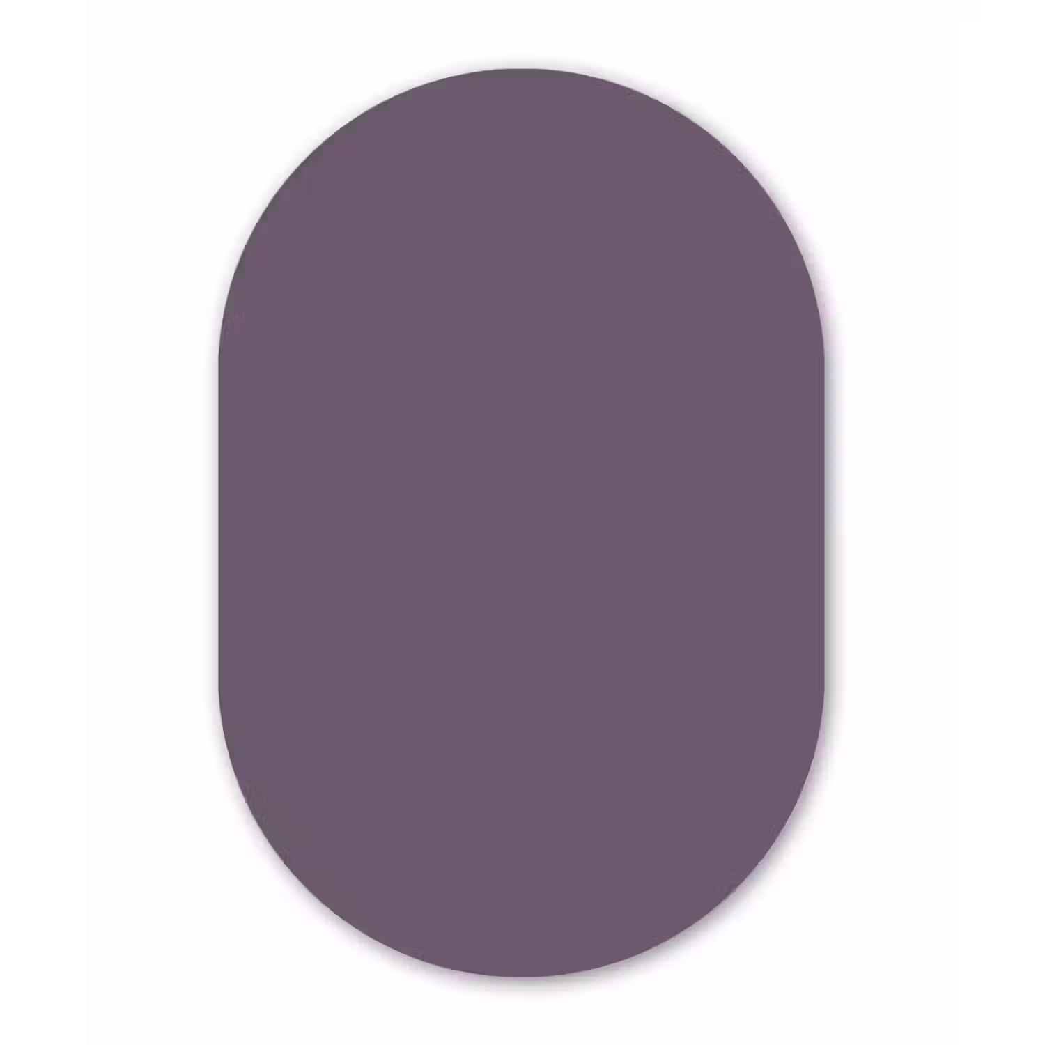 Velvet - Aubergine - Paars Wandcirkel Ovaal Aluminium middel 839 -3d