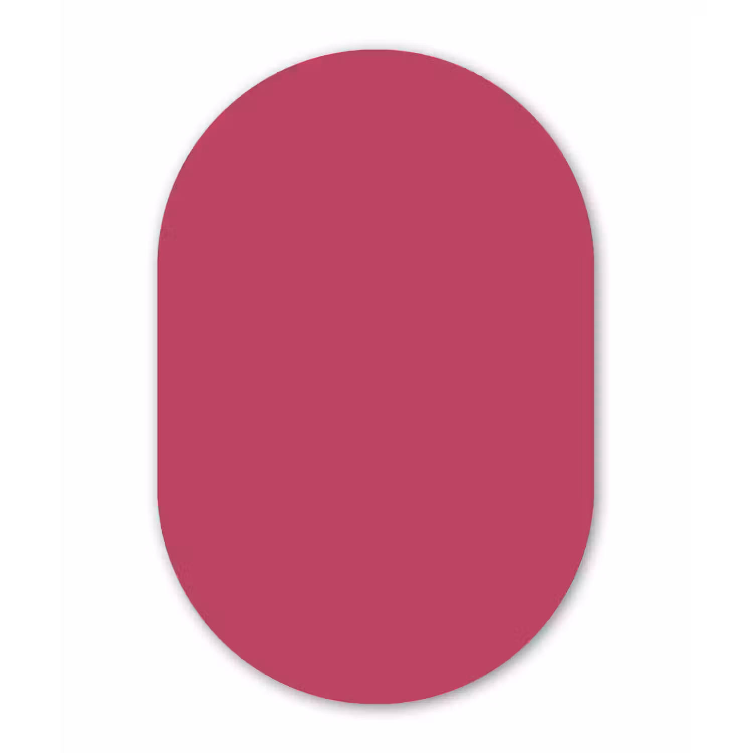 Deep - Berry - Rood Wandcirkel Ovaal Aluminium middel 839 -3d