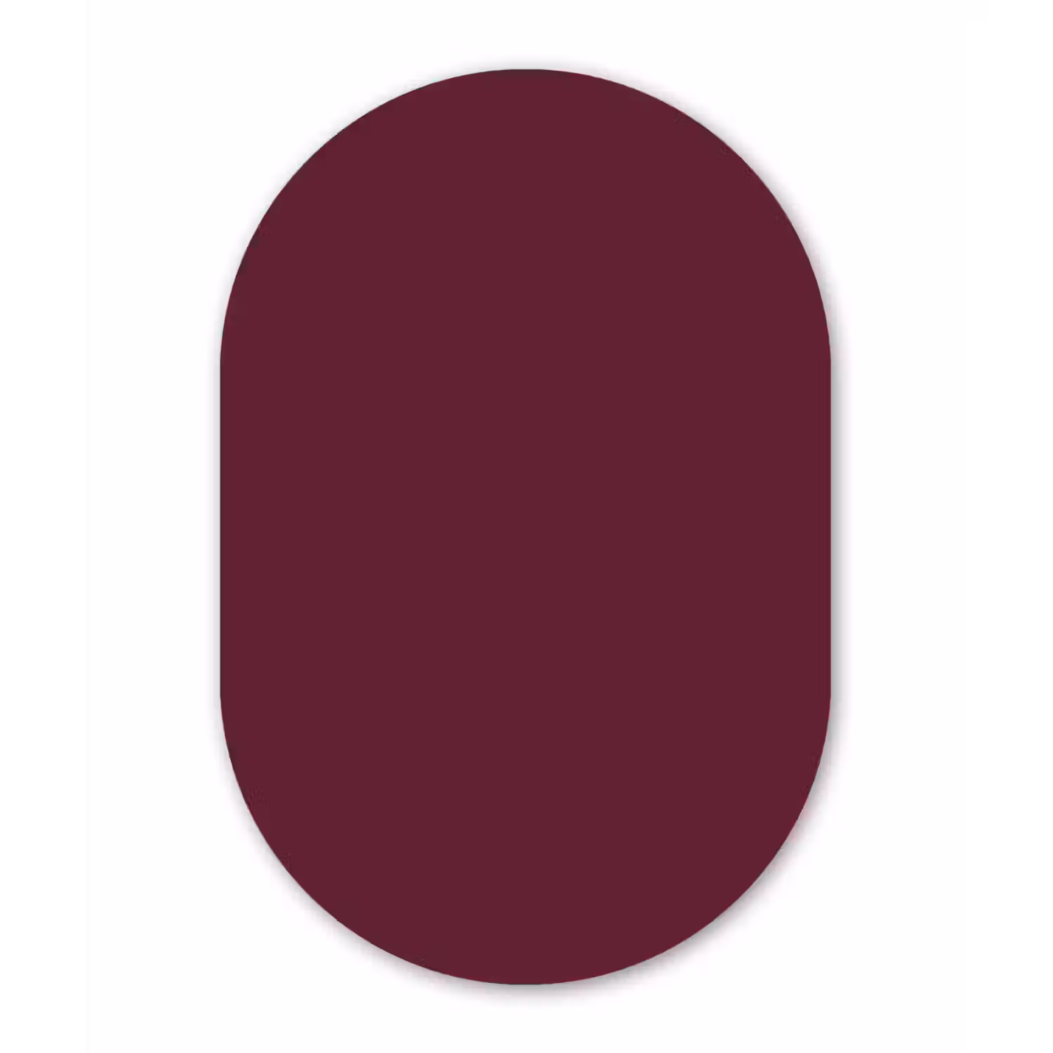 Deep - Plum - Paars Wandcirkel Ovaal Aluminium middel 839 -3d