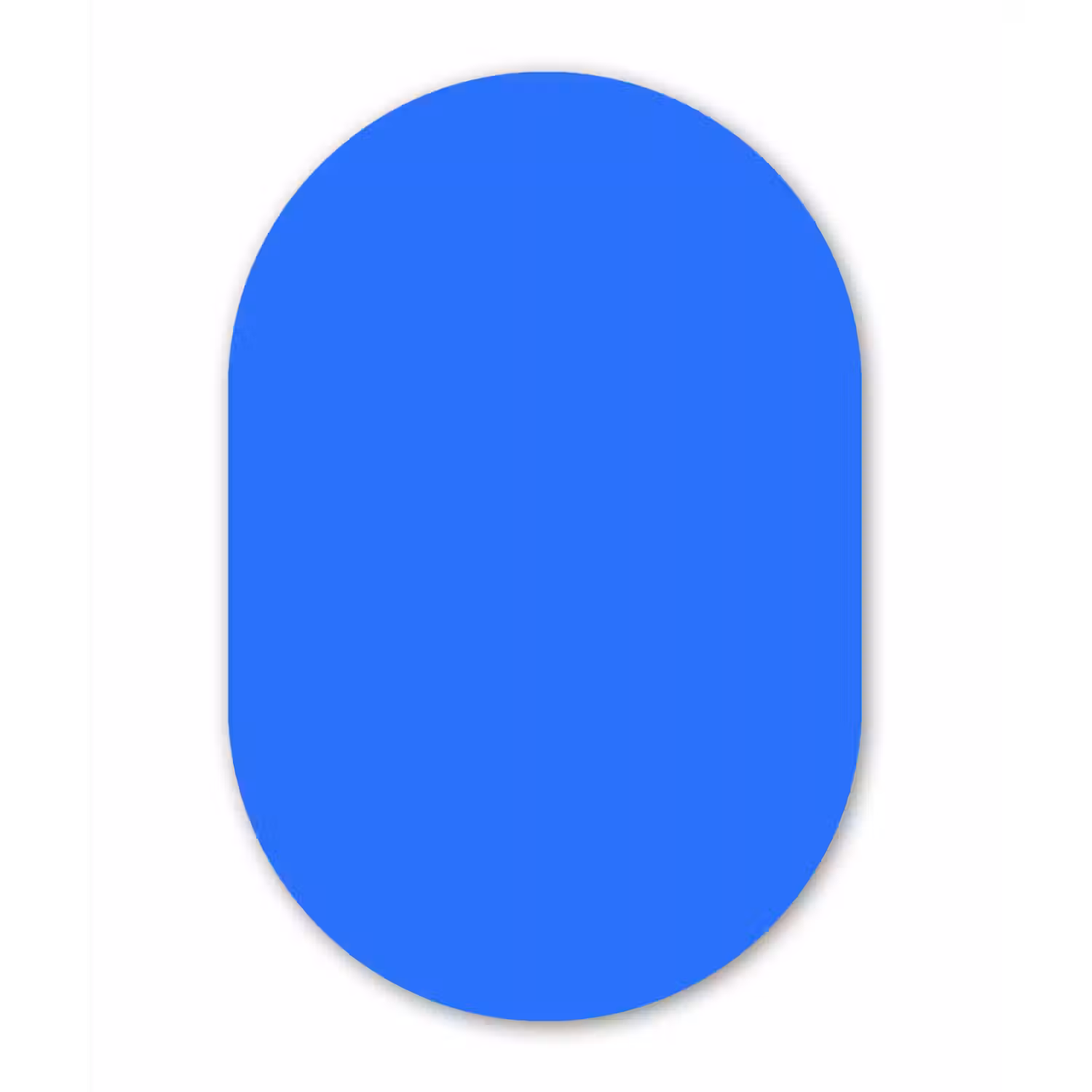 Vivid - Cobalt - Blauw Wandcirkel Ovaal Aluminium middel 839 -3d