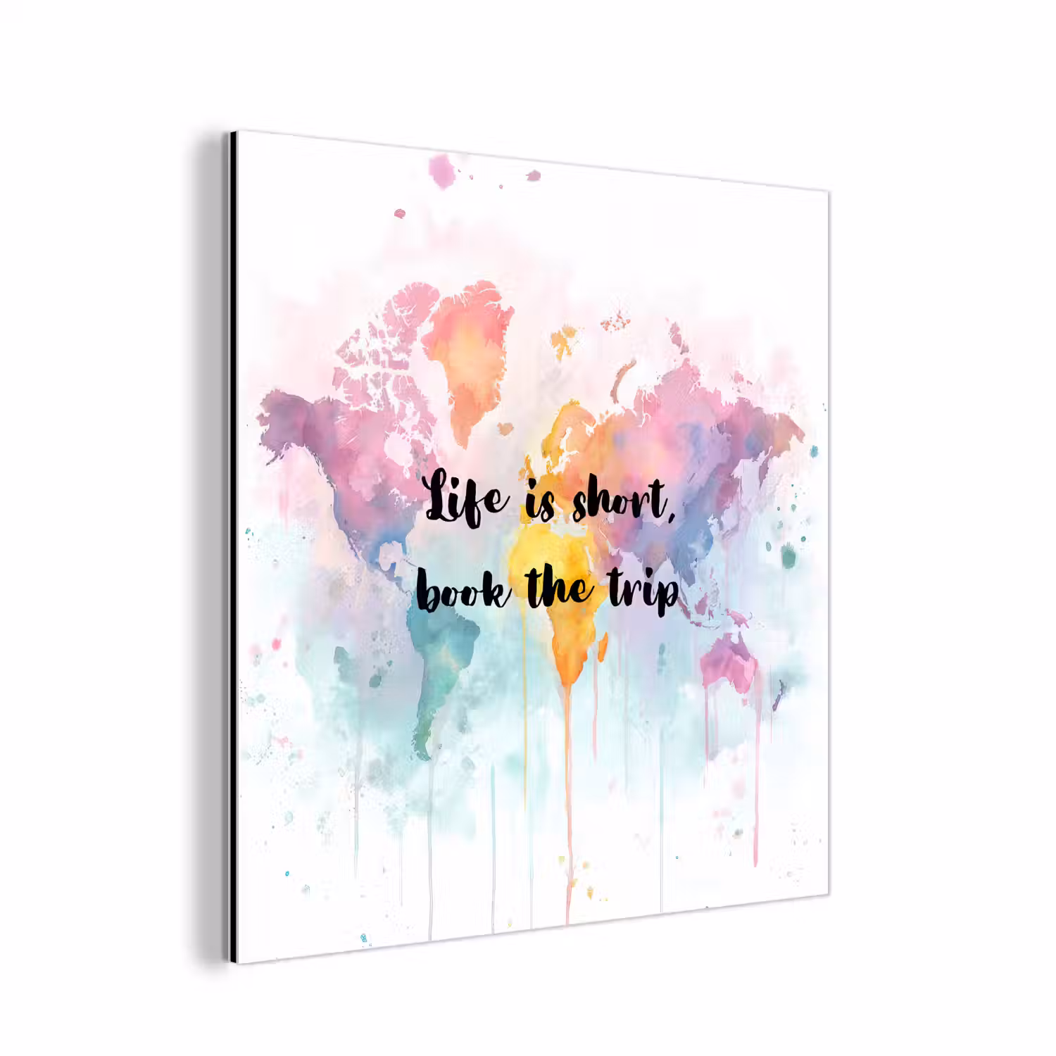 Pastelkleuren - Quote - Sierletters aluminium wit klein -3d