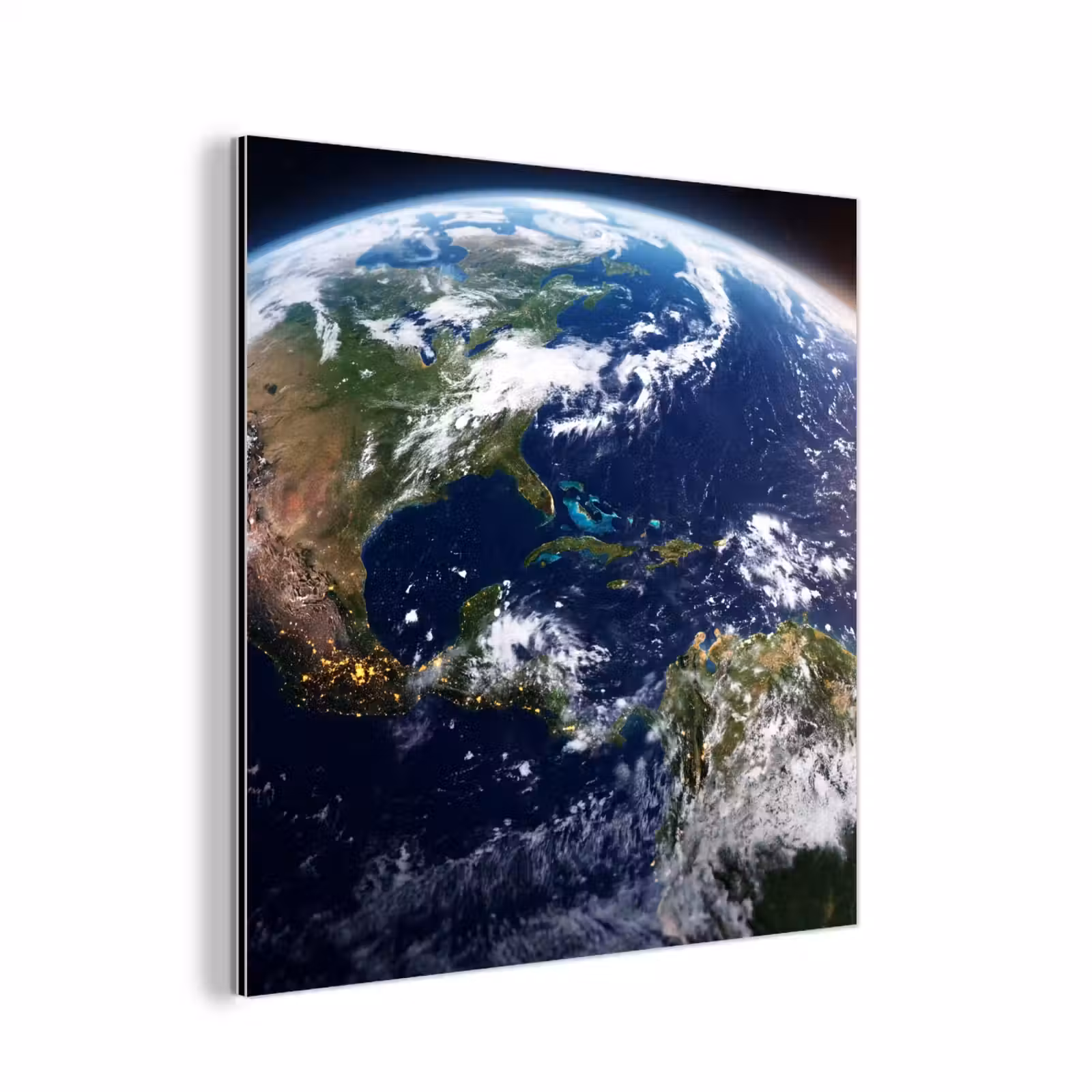 Alu-Dibond-Bild - Planet – Weltraum – Kosmos - Planeet - Ruimte - Kosmos aluminium wit klein