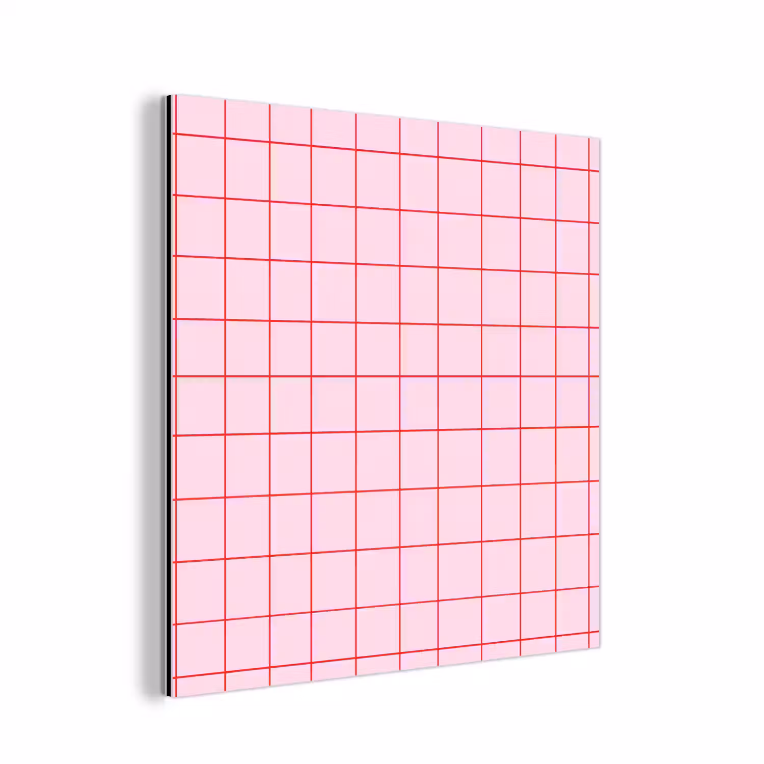 Raster - Patroon - Roze aluminium wit klein 46 -3d