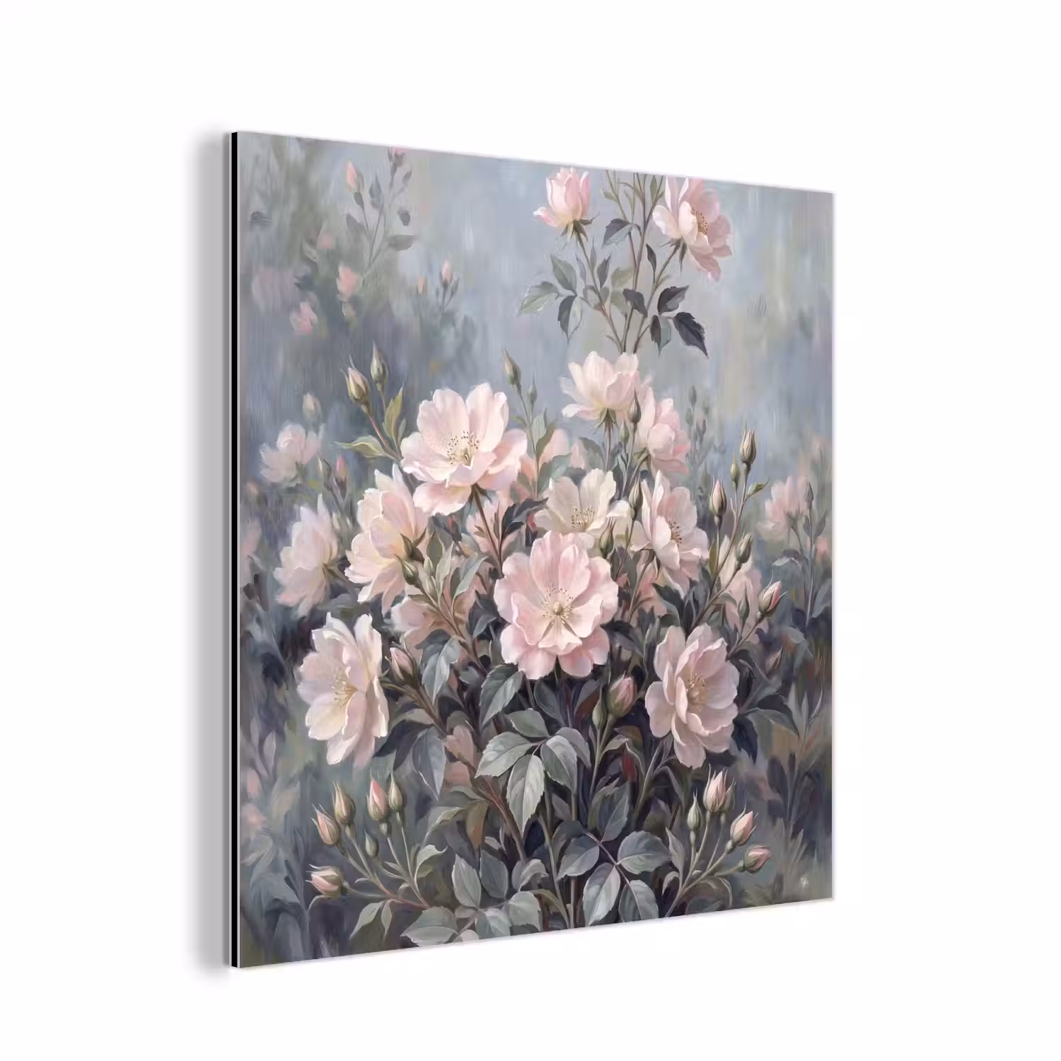 Rozen - Illustratie - Roze aluminium wit klein -3d