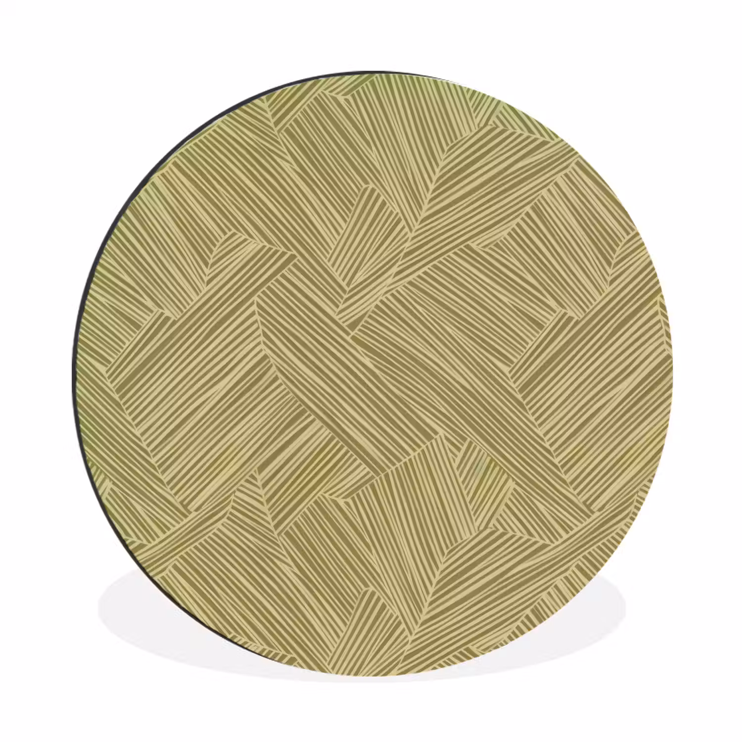 Abstract - Modern - Groen Wandcirkel aluminium klein 190 -3d