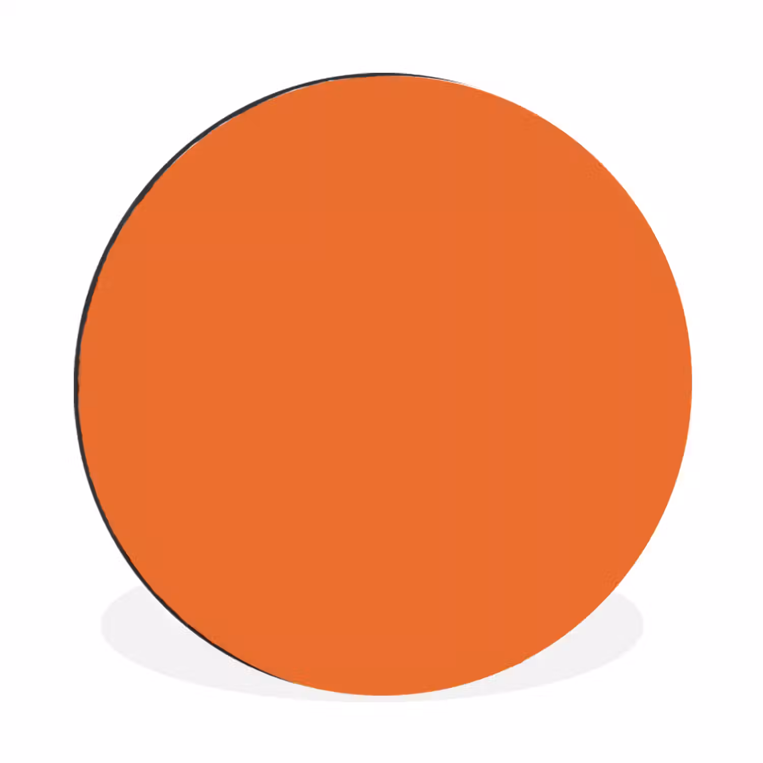 Burnt - Sienna - Oranje Wandcirkel aluminium klein 190 -3d