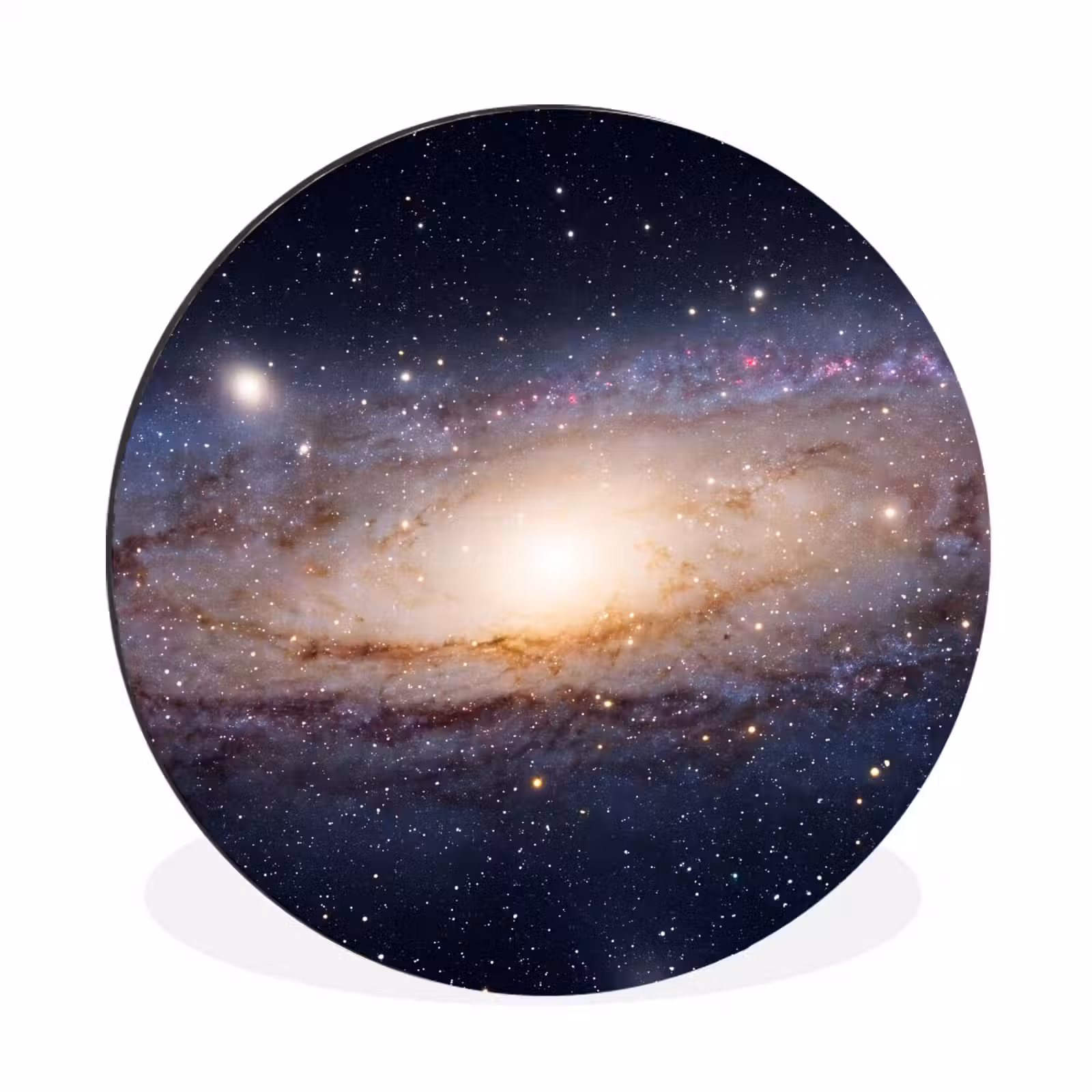 Alu-Dibond-Bild Rund - Galaxie – Weltraum – Kosmos - Sterrenstelsel - Ruimte - Kosmos Wandcirkel aluminium klein