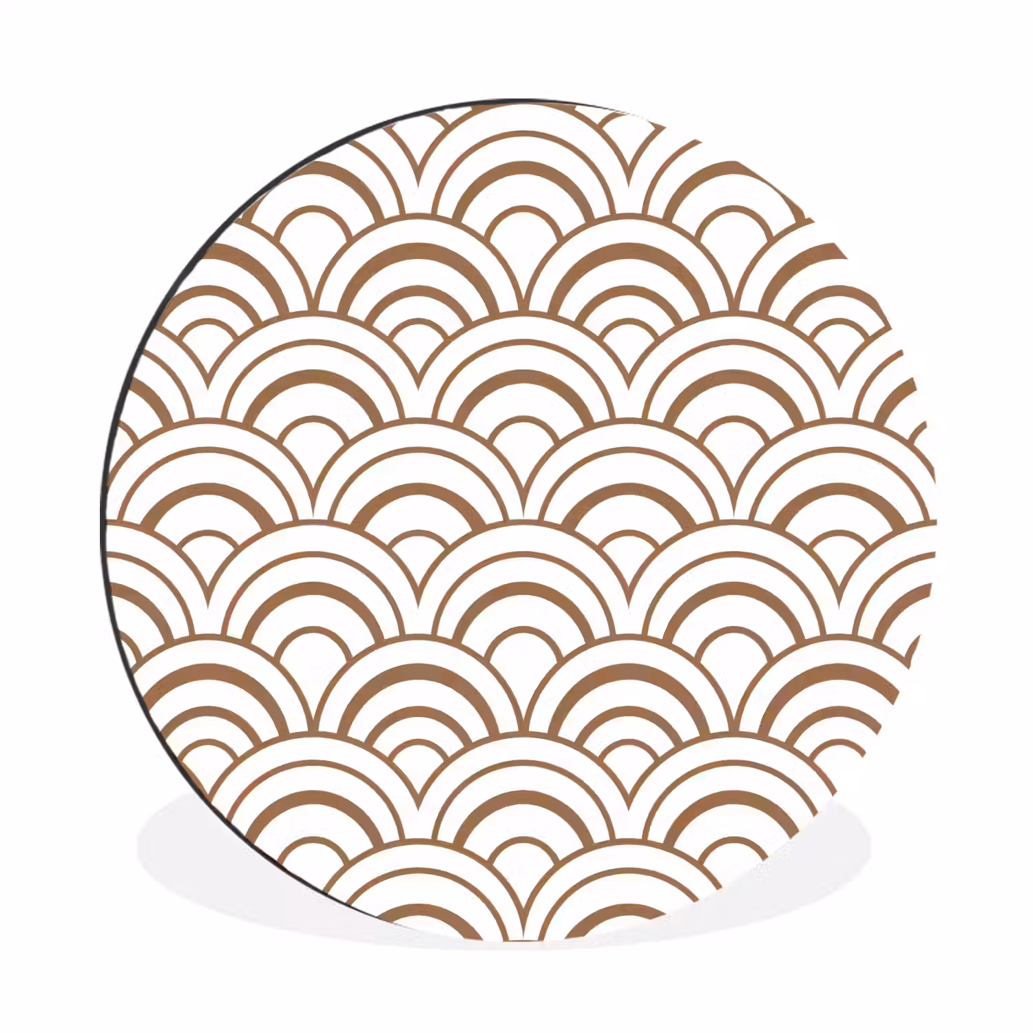 Klassiek - Motief - Terracotta Wandcirkel aluminium klein 190 -3d