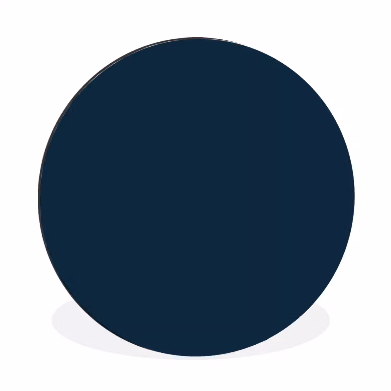 Midnight - Blue - Blauw Wandcirkel aluminium klein 190 -3d