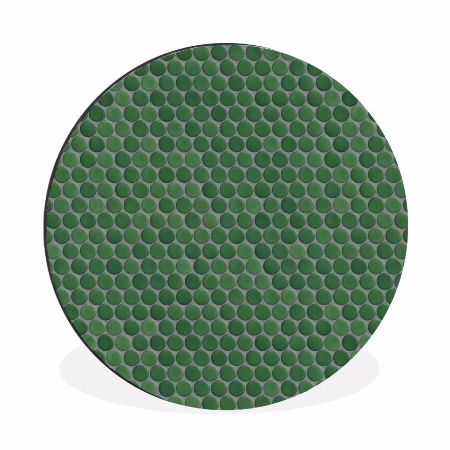 Penny - Mozaïek - Bosgroen - Green Wandcirkel aluminium klein 190 -3d