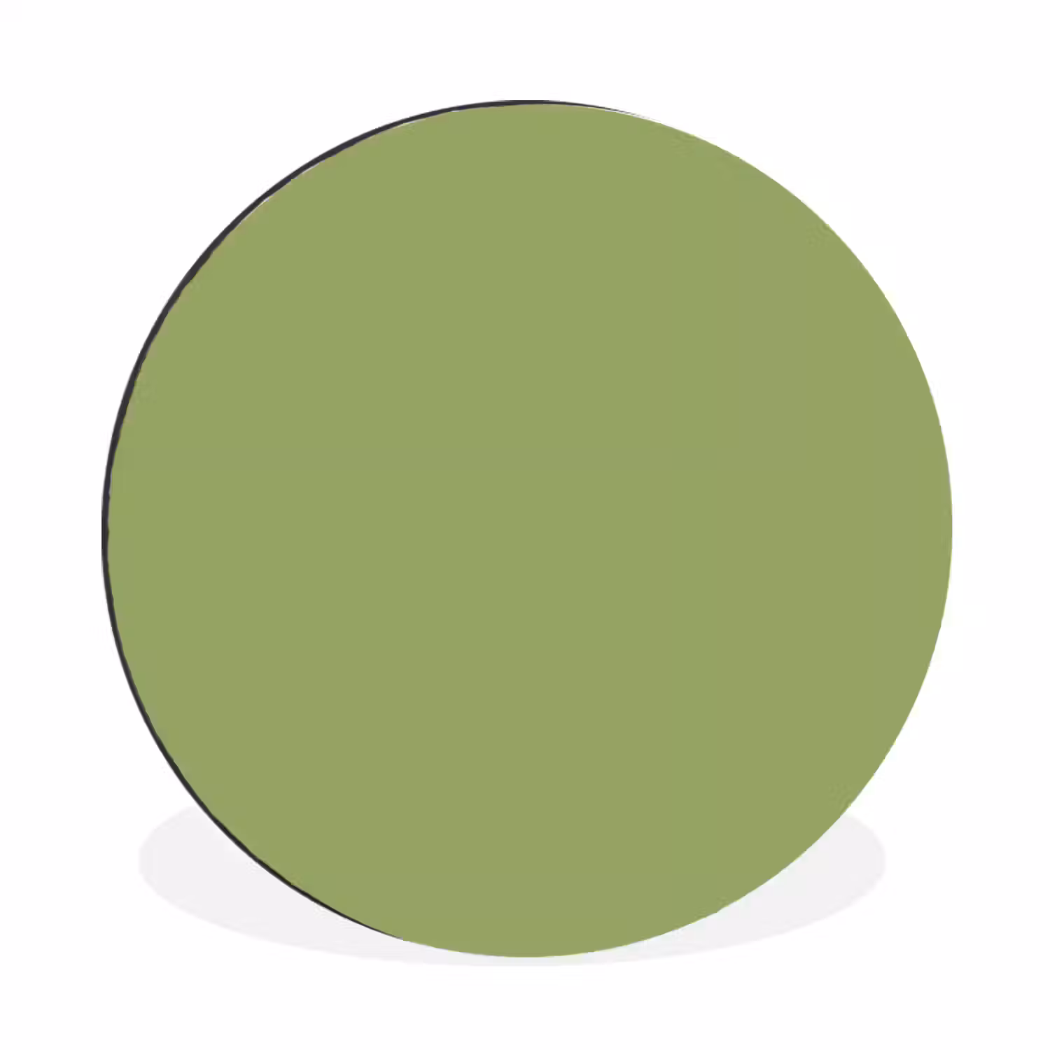 Sage - Green - Groen Wandcirkel aluminium klein 190 -3d