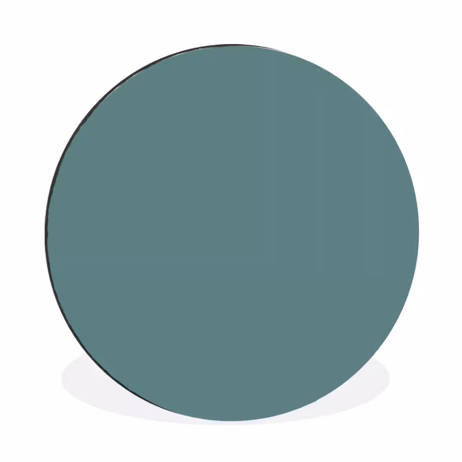 Serene - Teal - Blauw Wandcirkel aluminium klein 190 -3d