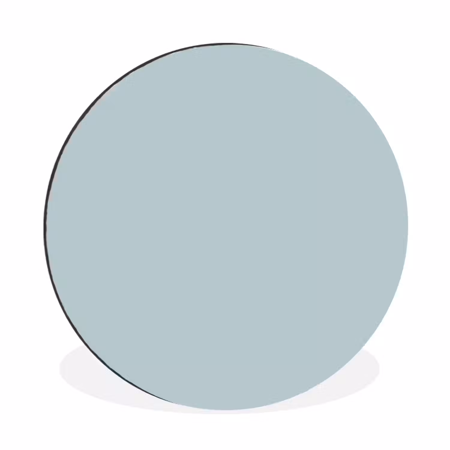 Slate - Blue - Blauw Wandcirkel aluminium klein 190 -3d