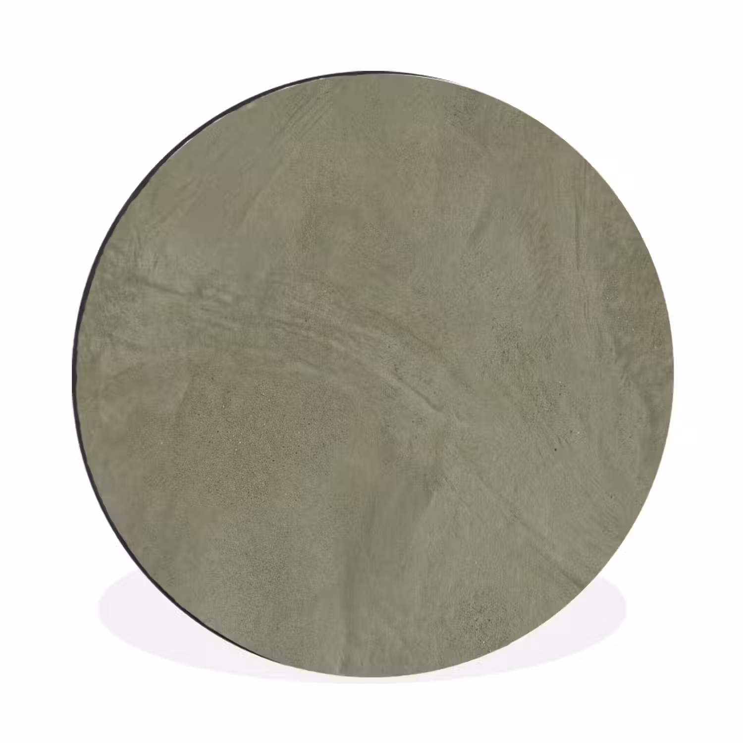 Textuur - Betonlook - Achtergrond - Modern - Groen Wandcirkel aluminium klein -3d