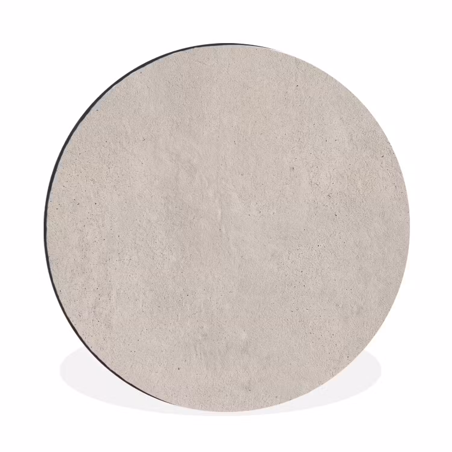 Textuur - Effen - Abstract - Beige Wandcirkel aluminium klein -3d