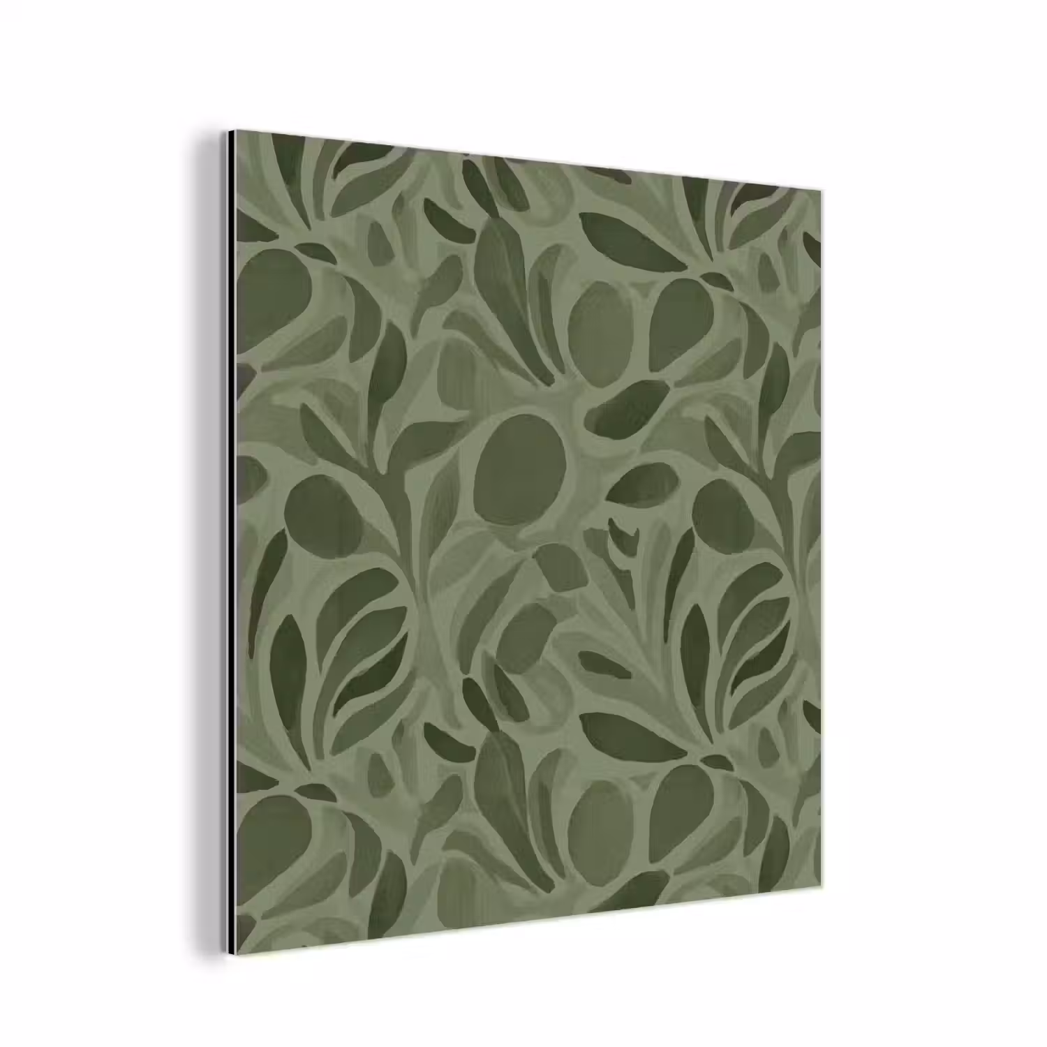 Sereen - Bladeren - Groen aluminium wit klein 46 -3d