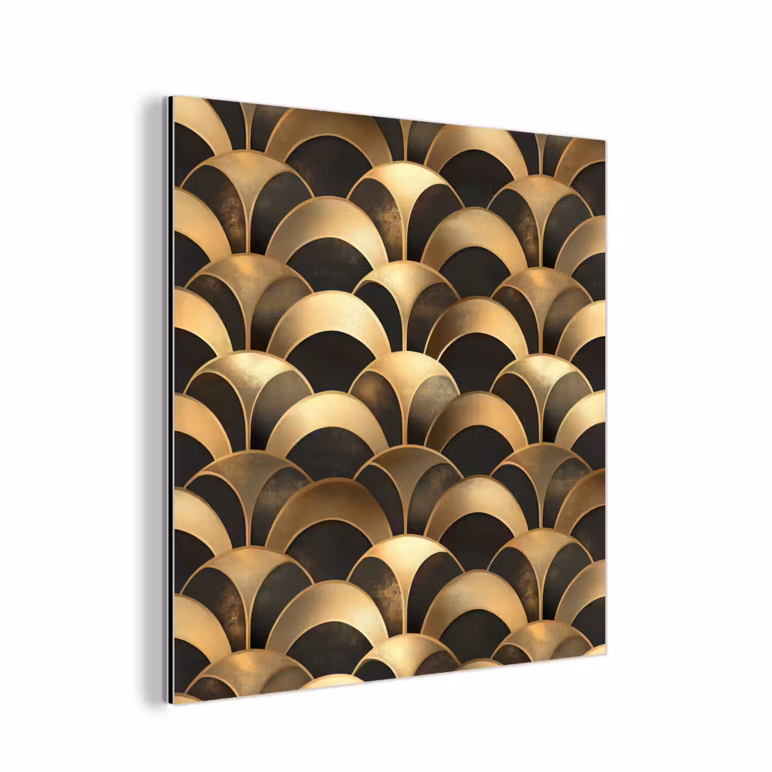 Schubben - Structuur - Goud aluminium wit klein 46 -3d