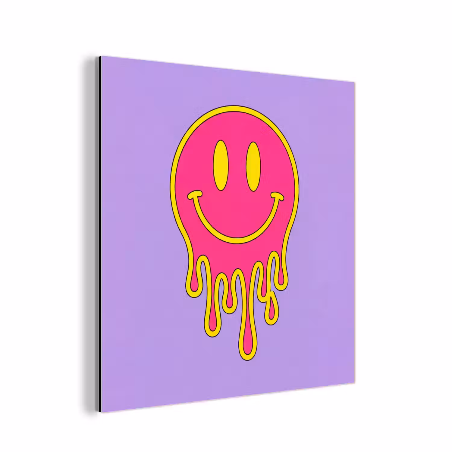 Smiley - Drip - Neon aluminium wit klein -3d