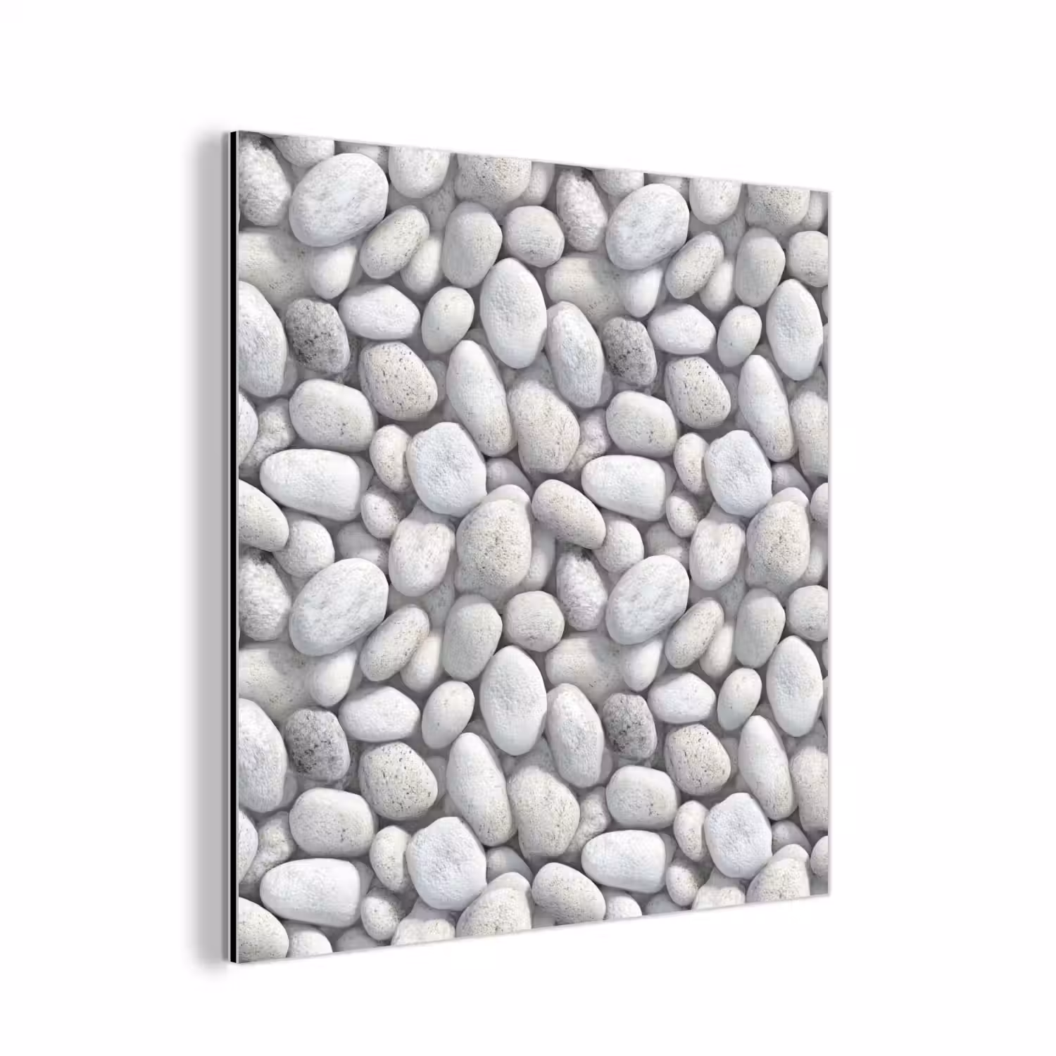 Steentjes - Grijs - Ovaal aluminium wit klein 46 -3d