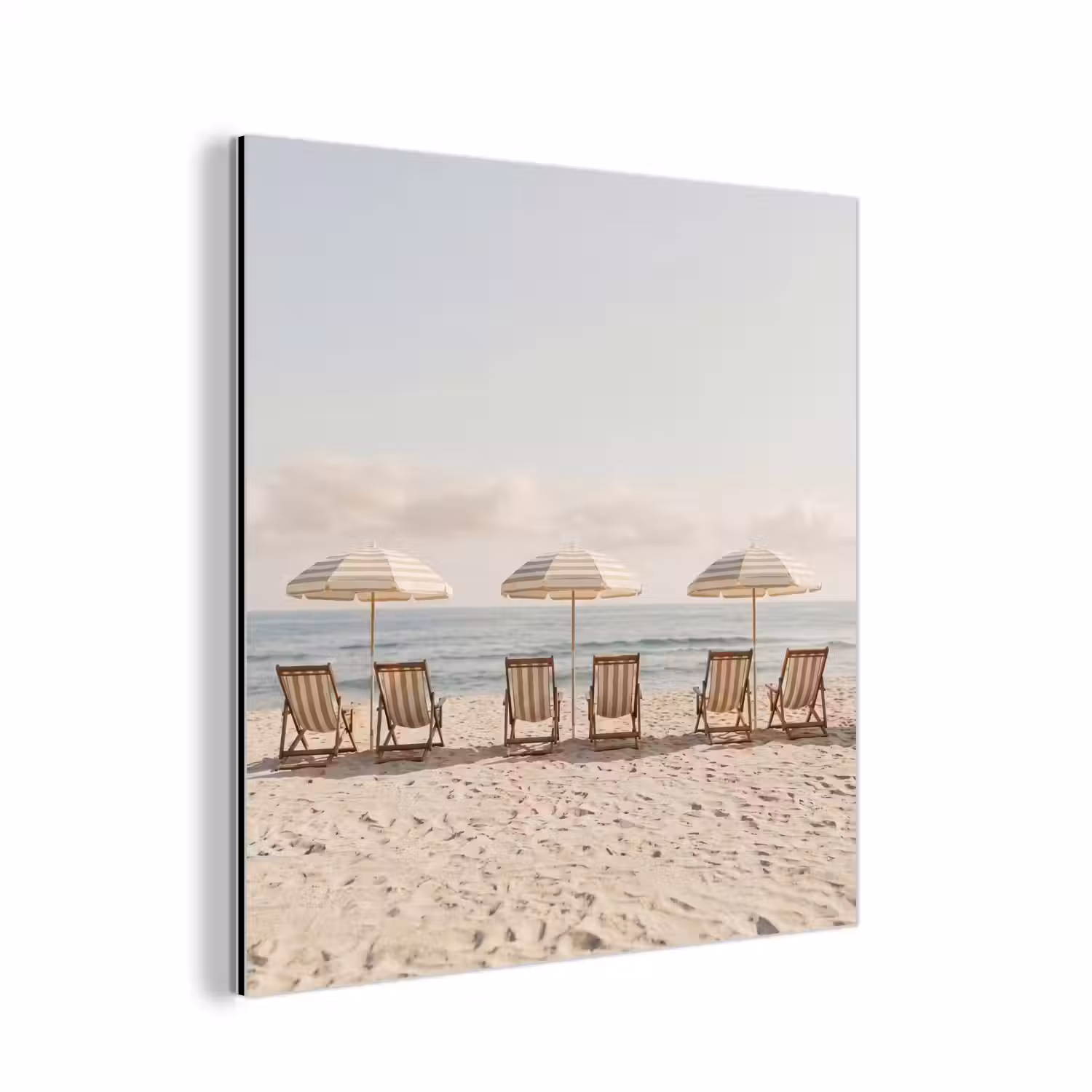 Strand - Stoelen - Parasol aluminium wit klein -3d