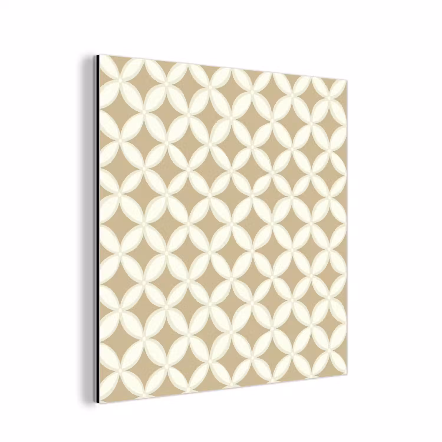 Symmetrisch - Motief - Beige aluminium wit klein 46 -3d