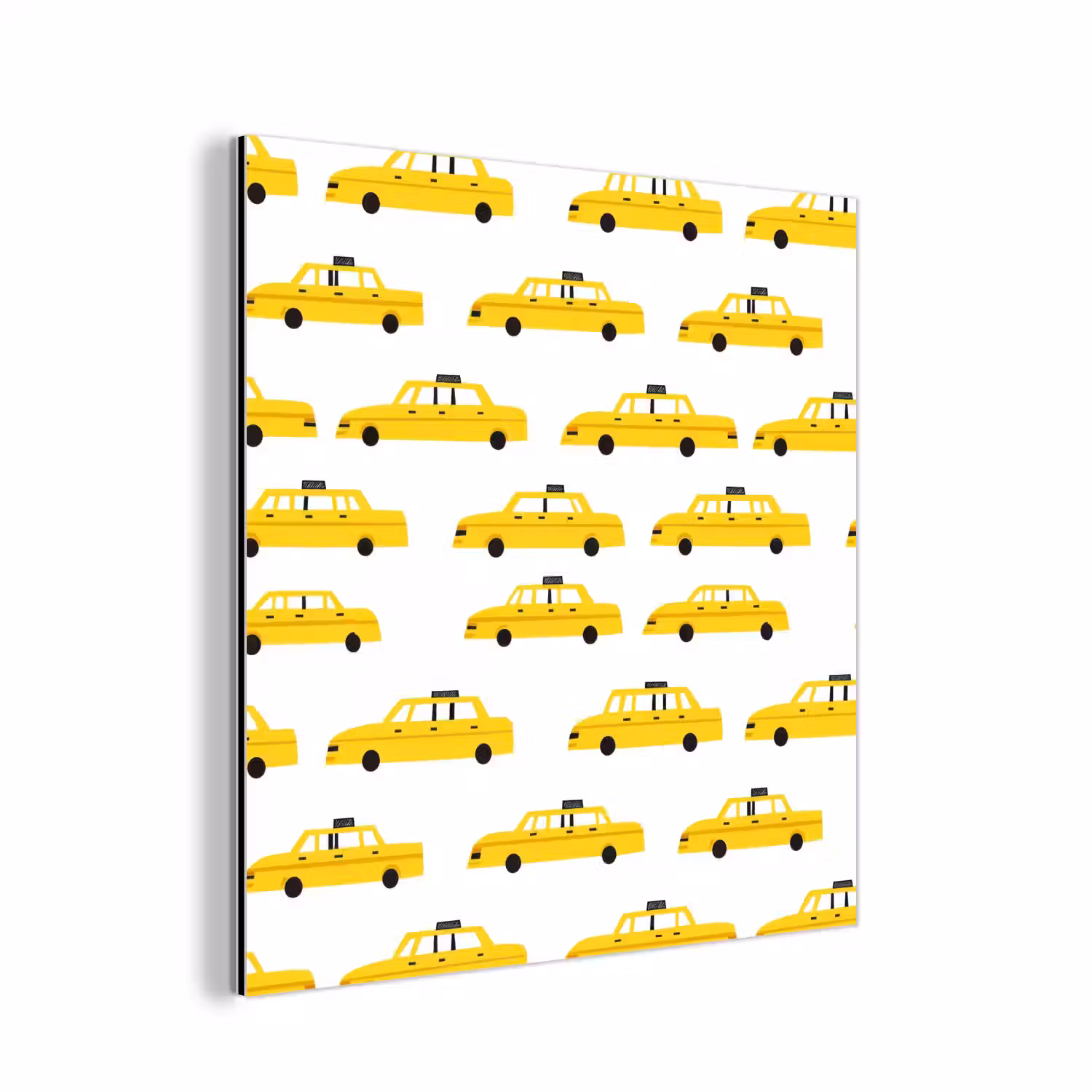 Taxi - Iconisch - Geel aluminium wit klein 46 -3d