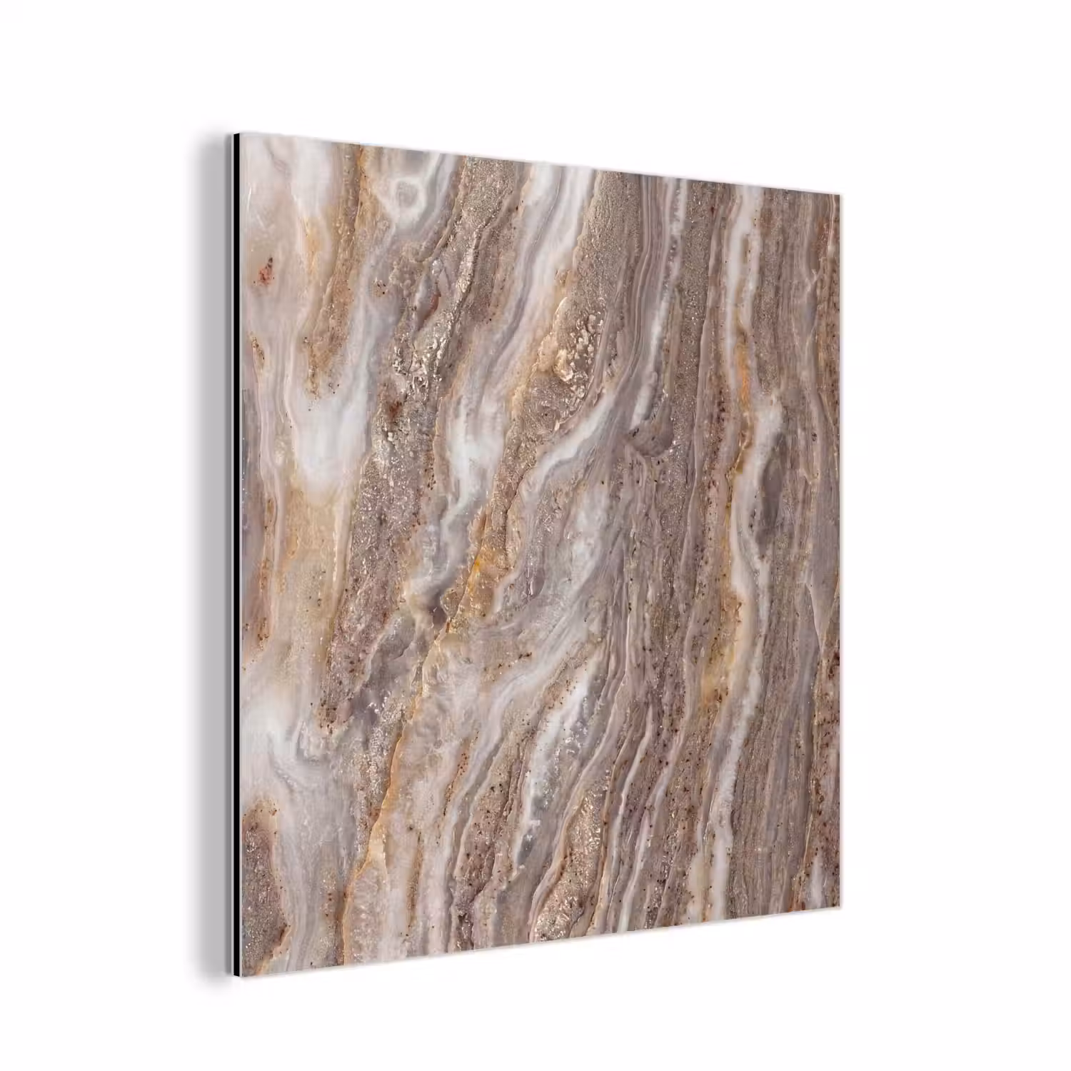Textuur - Steen - Abstract - Beige aluminium wit klein -3d