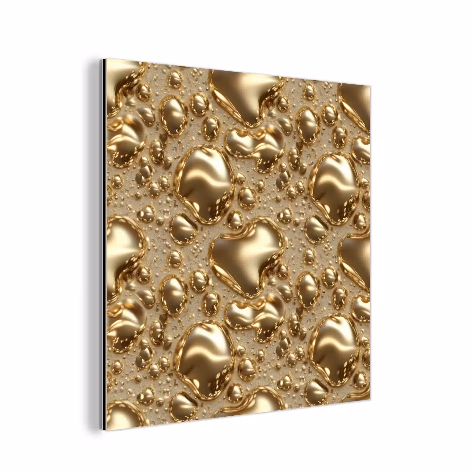 Druppels - Organisch - Goud aluminium wit klein 46 -3d