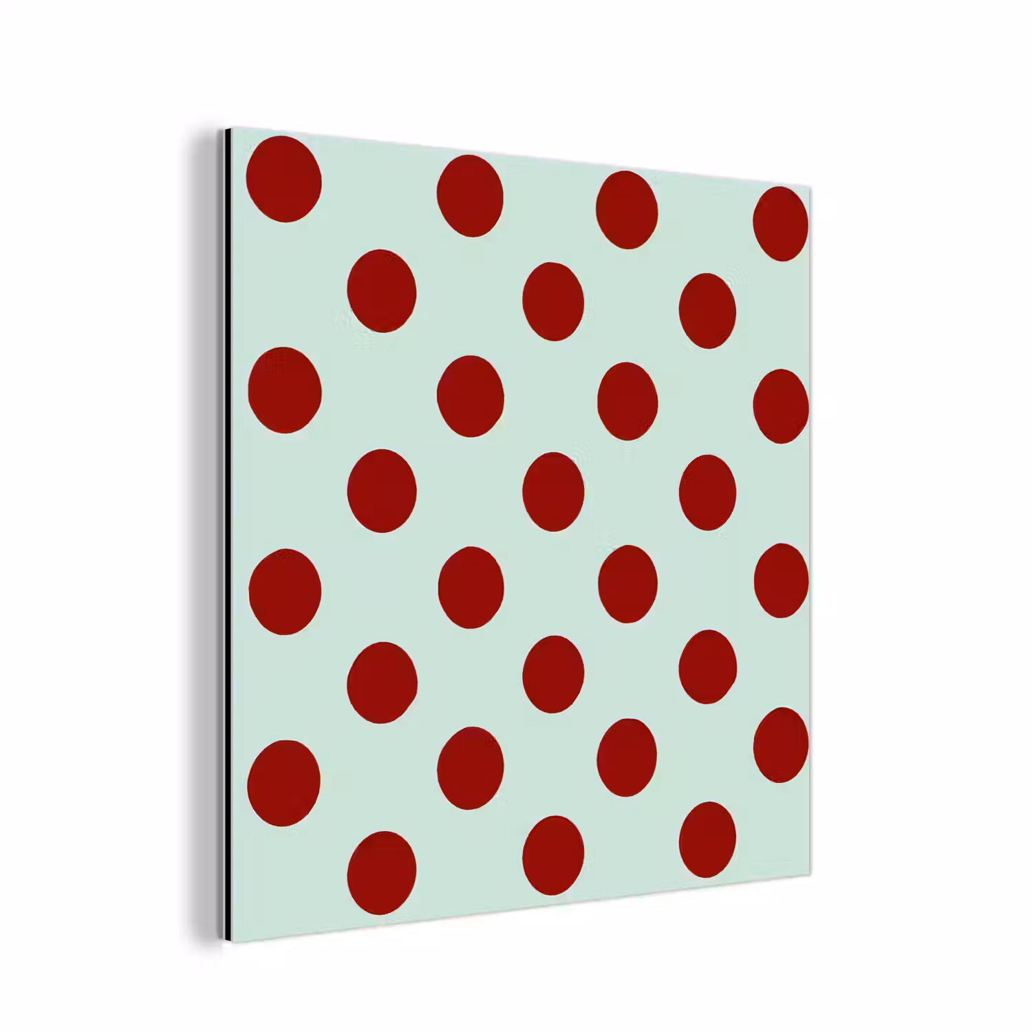 Polka - Dots - Rood aluminium wit klein 46 -3d