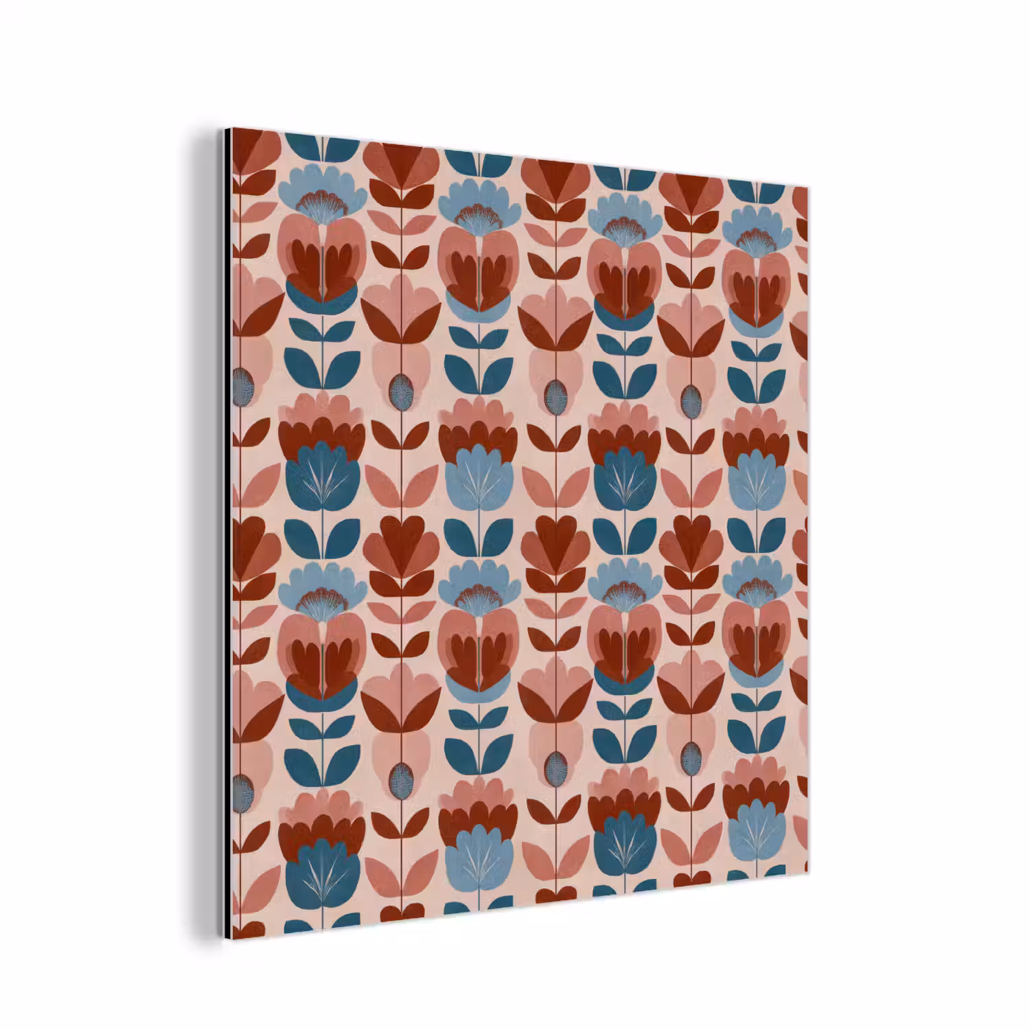 Vintage - Motief - Kleurrijk aluminium wit klein 46 -3d