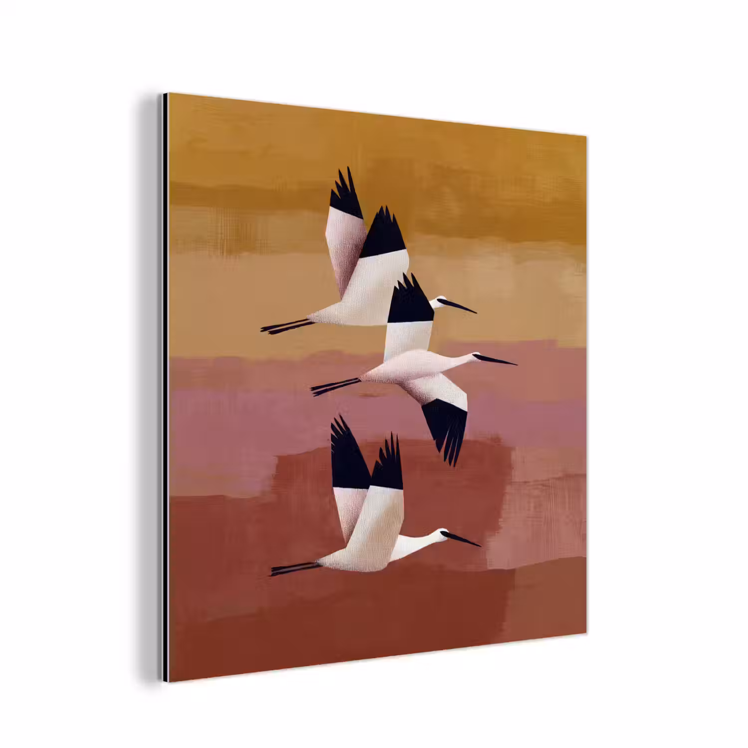 Vogels - Snavel - Abstract aluminium wit klein -3d