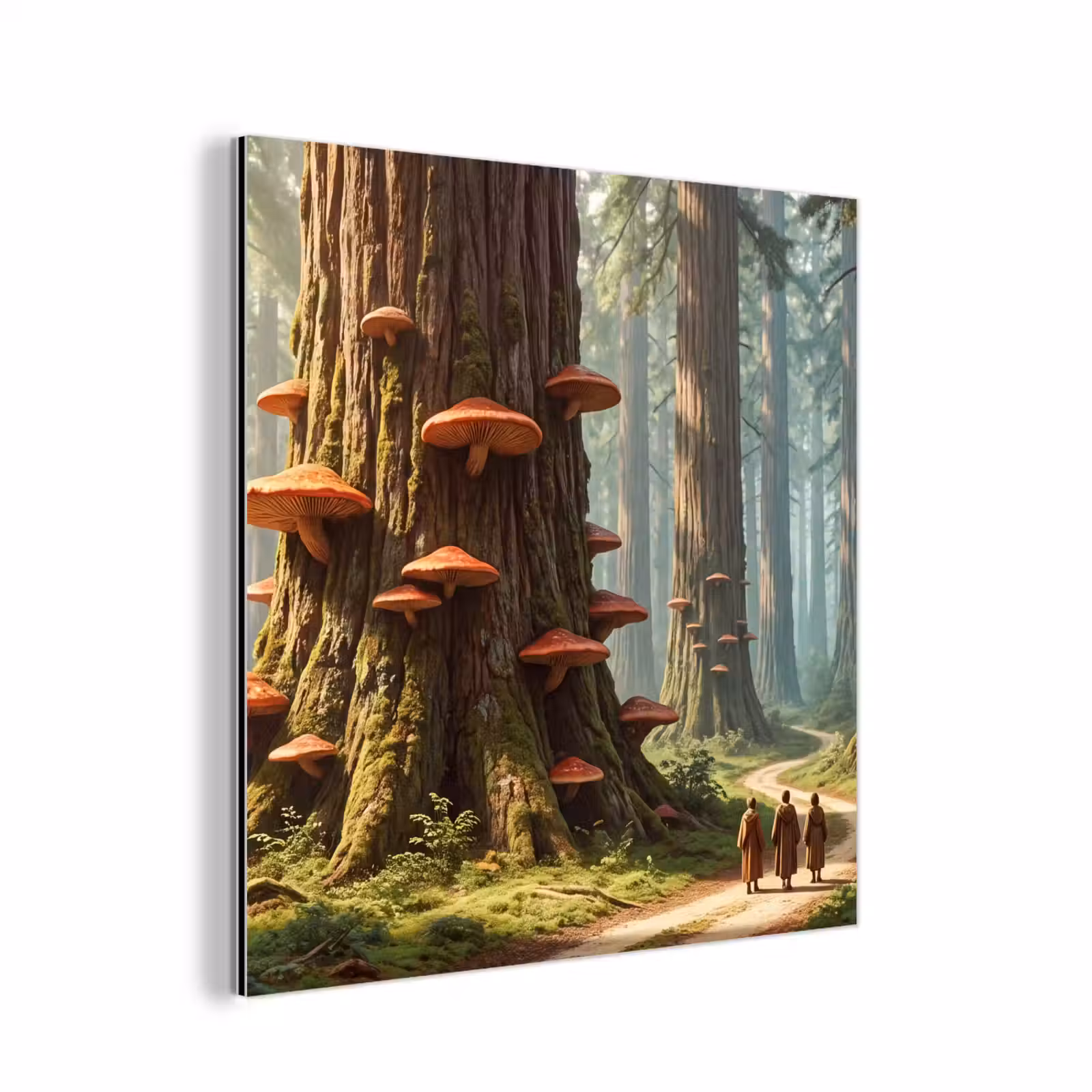 Alu-Dibond-Bild - Wald – Bäume – Natur - Bos - Bomen - Natuur aluminium wit klein