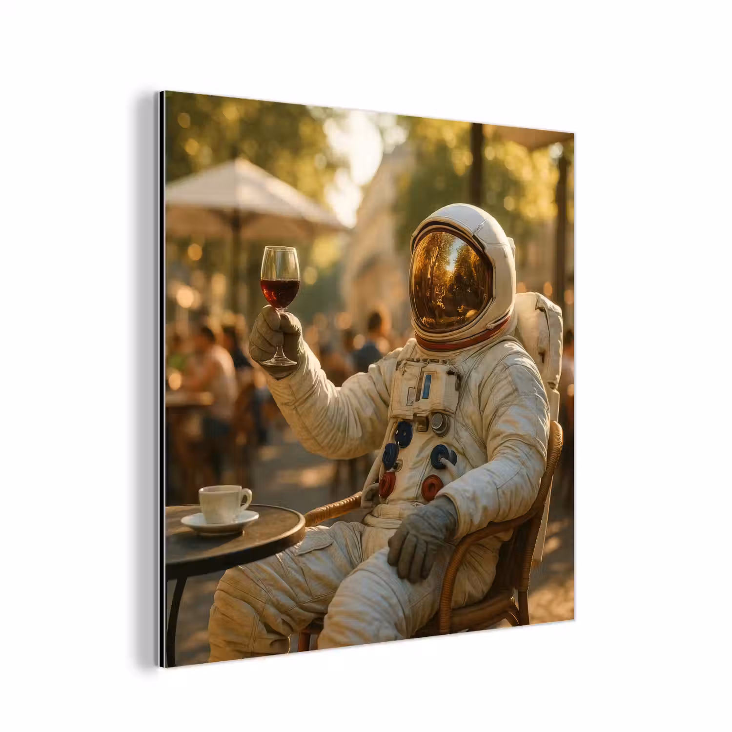 Wijn - Rood - Terras - Koffie aluminium wit klein -3d