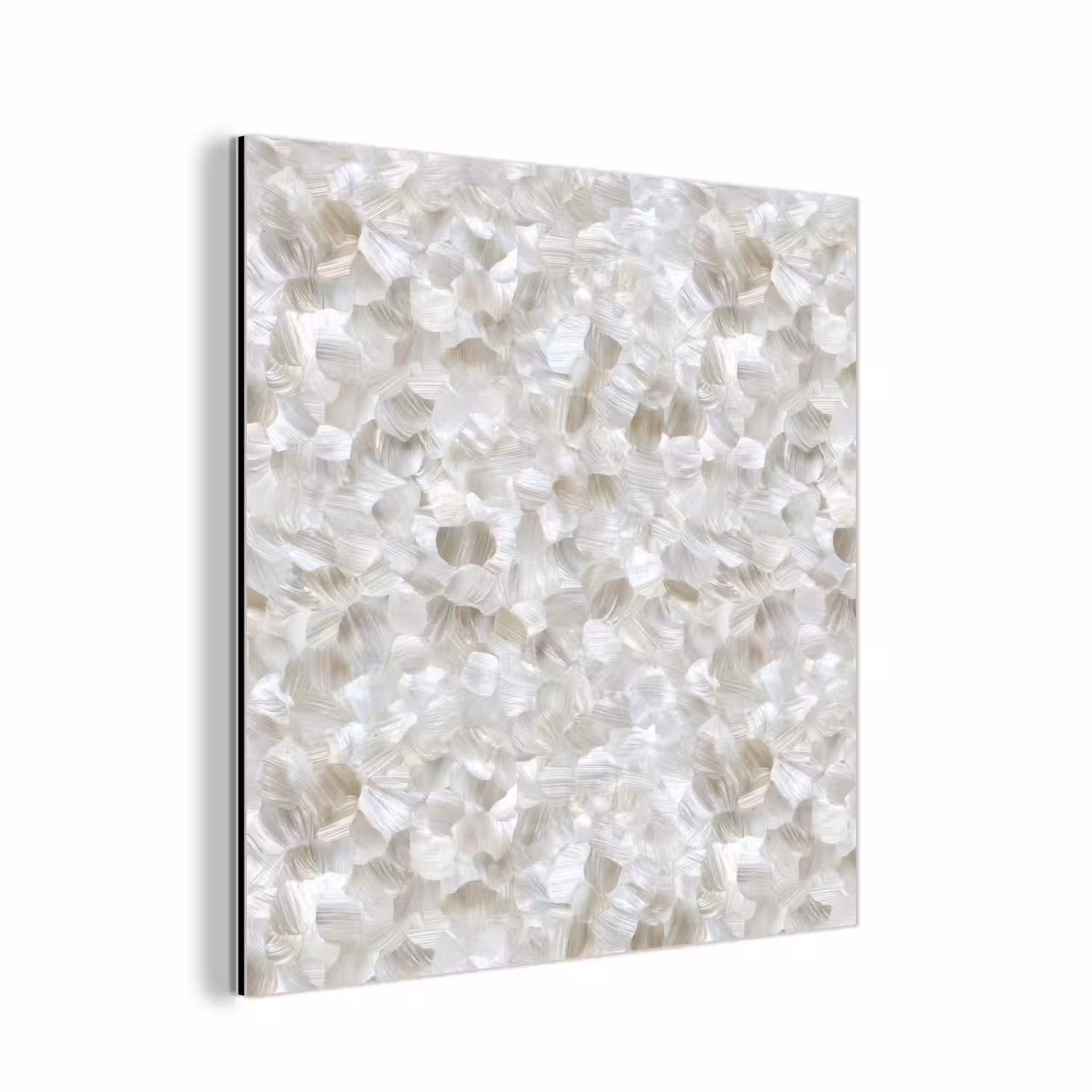 Wit - Penseelstreken - Reliëfeffect aluminium wit klein 46 -3d