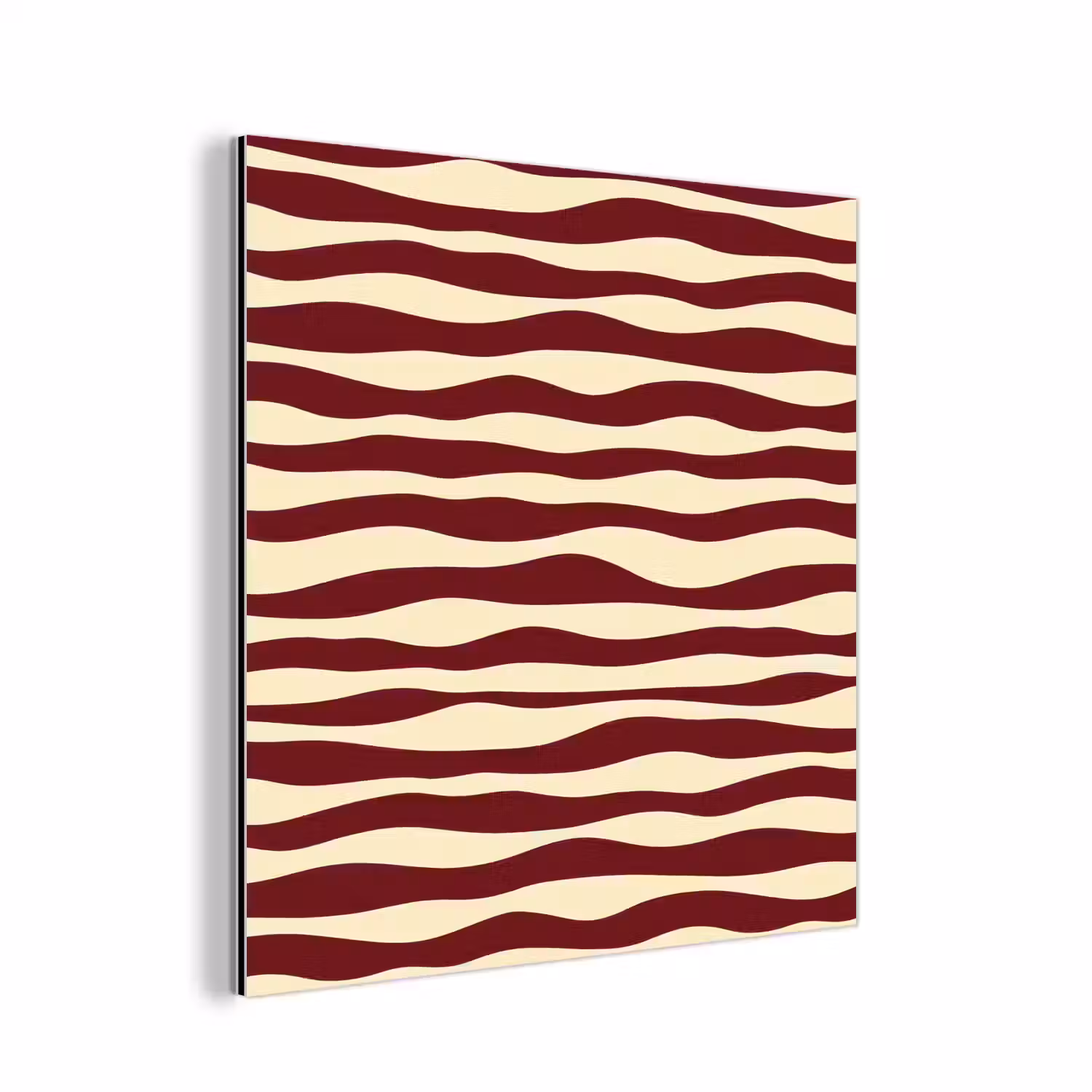 Golven - Rood - Patroon - Crème aluminium wit klein 46 -3d