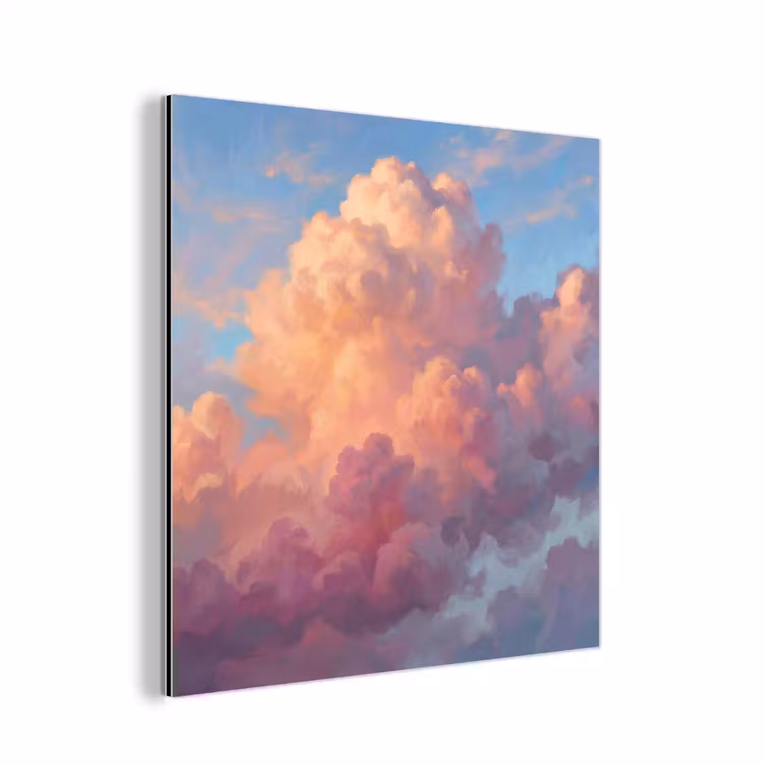 Wolken - Lucht - Natuur - Abstract - Kleurrijk aluminium wit klein -3d