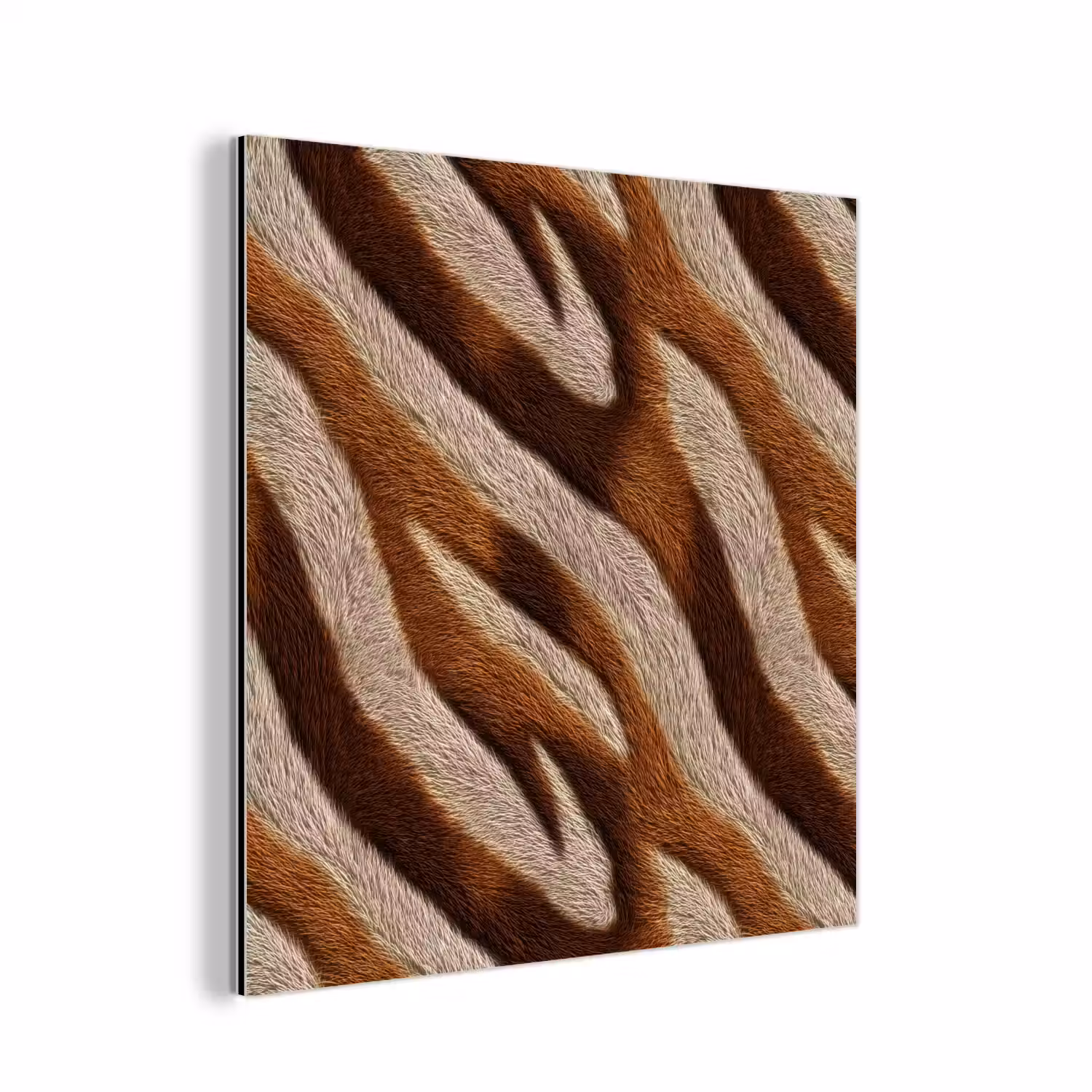 Zebra - Bruin - Patroon aluminium wit klein 46 -3d