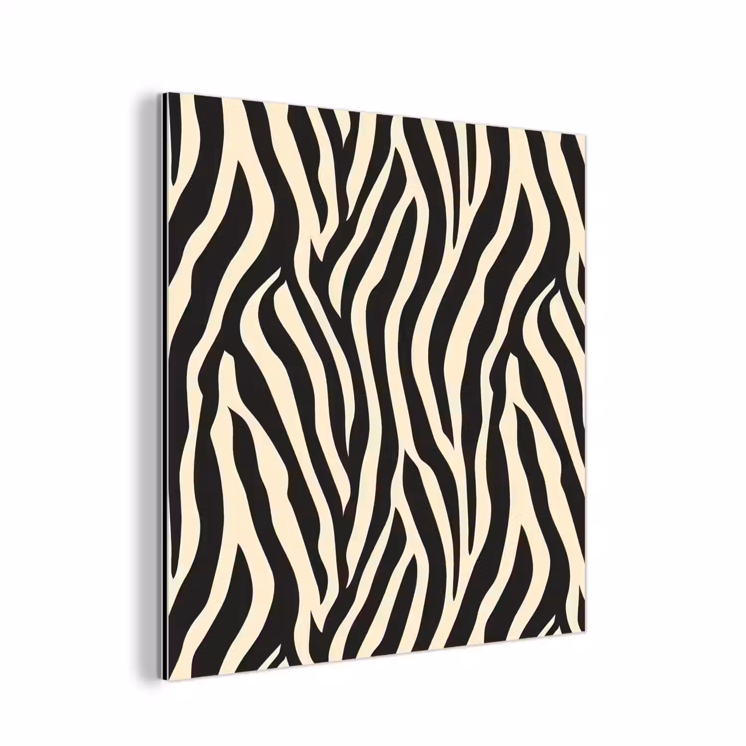 Zebra - Print - Klassiek - Zwart aluminium wit klein 46 -3d