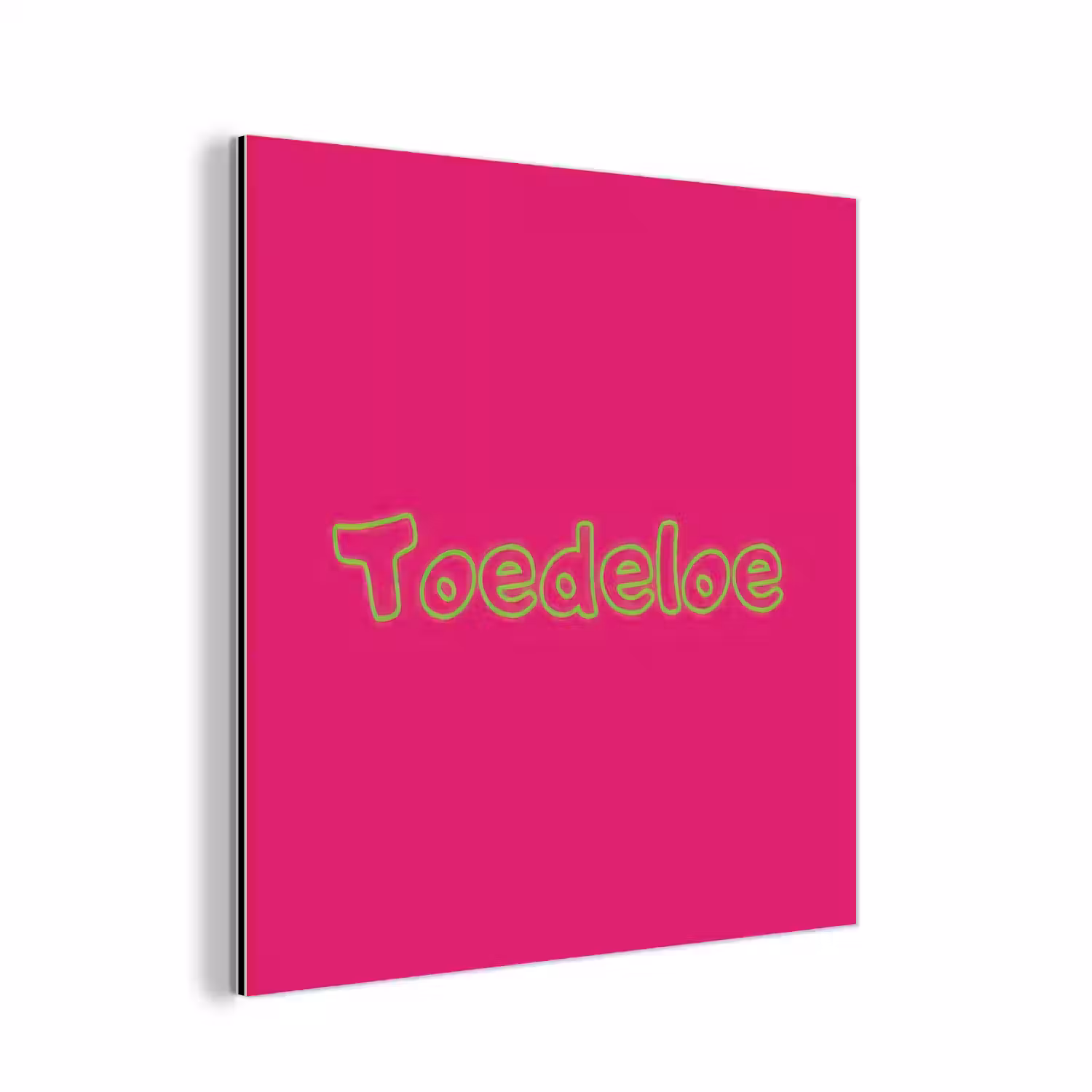 Toedeloe - Groen - Roze aluminium wit klein -3d