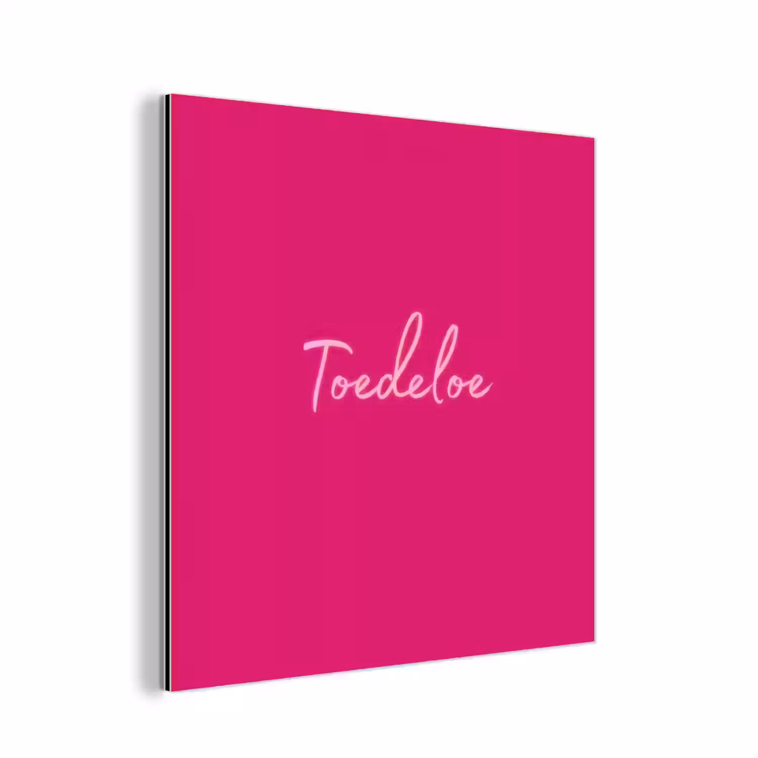 Toedeloe - Roze aluminium wit klein -3d
