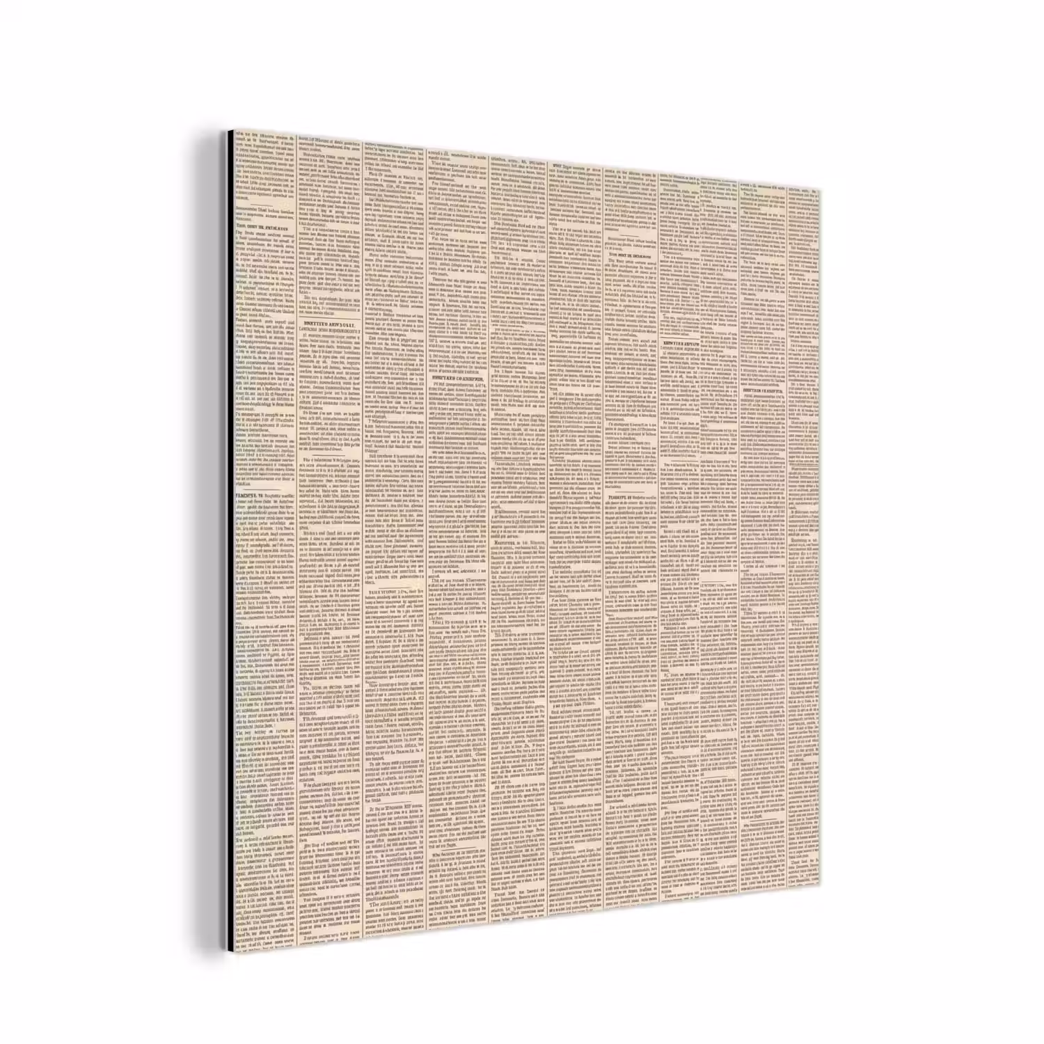 Krant - Nieuws - Historisch - Vintage - Beige aluminium wit klein -3d