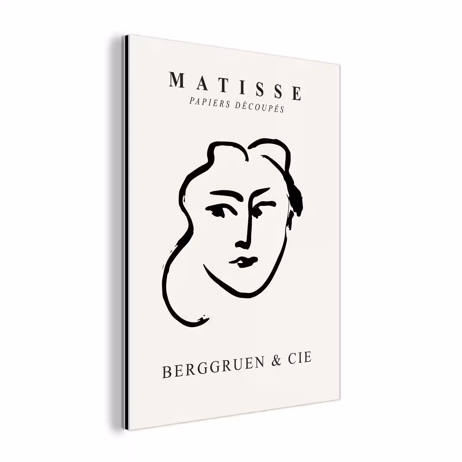 Abstract - Vrouw - Henri Matisse - Oude meesters aluminium wit klein -3d