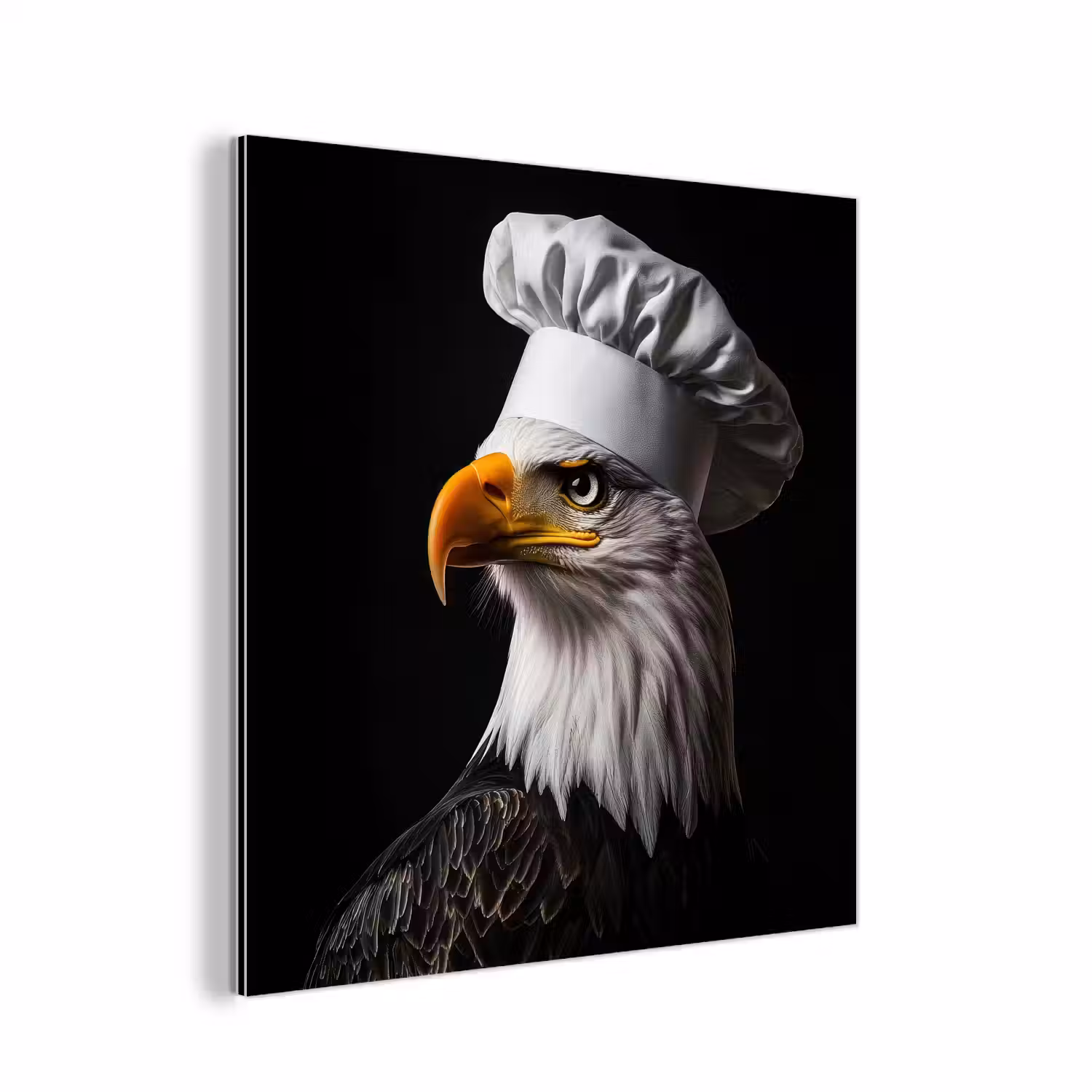 Arend -Amerika - Koksmuts - Vogel - Stoer aluminium wit klein -3d