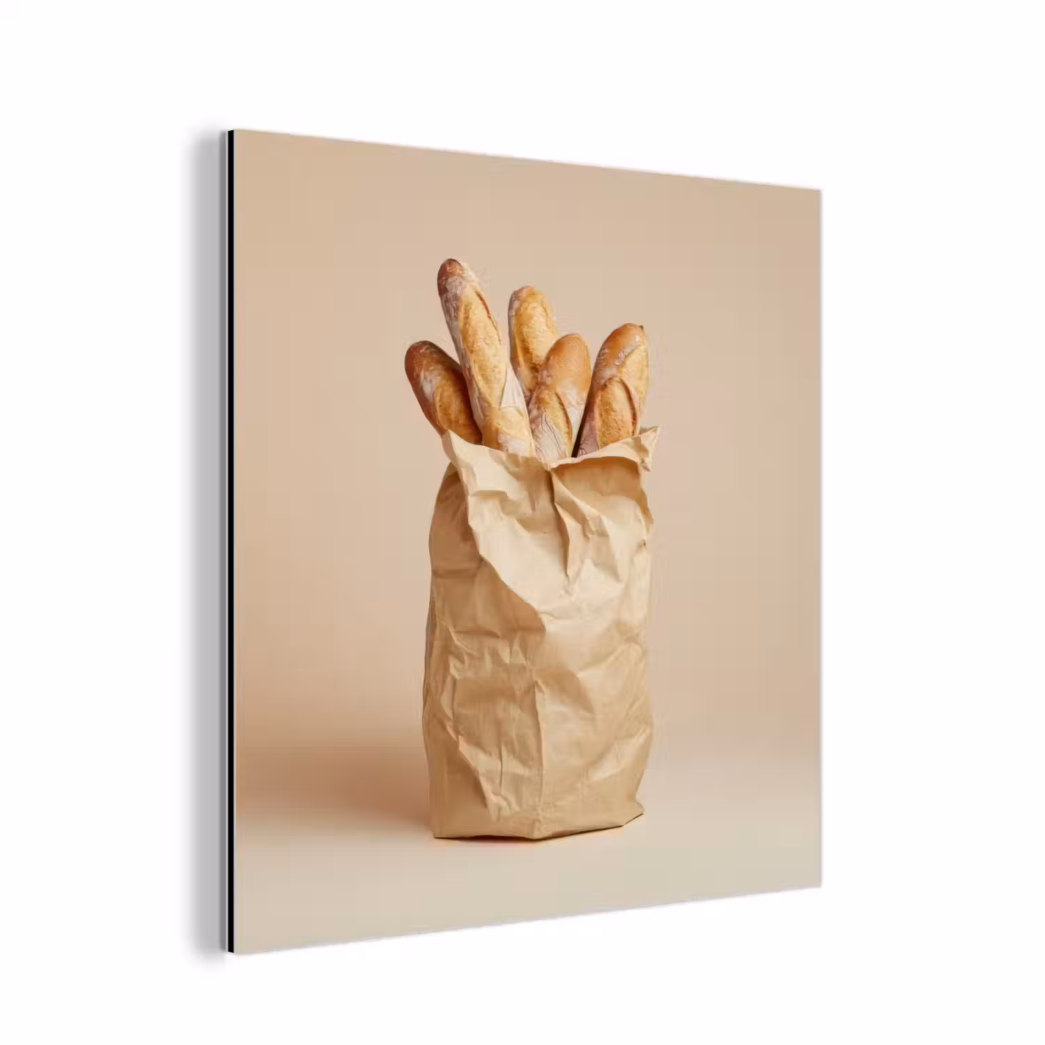 Baguette - Brood - Stokbrood - Beige aluminium wit klein -3d